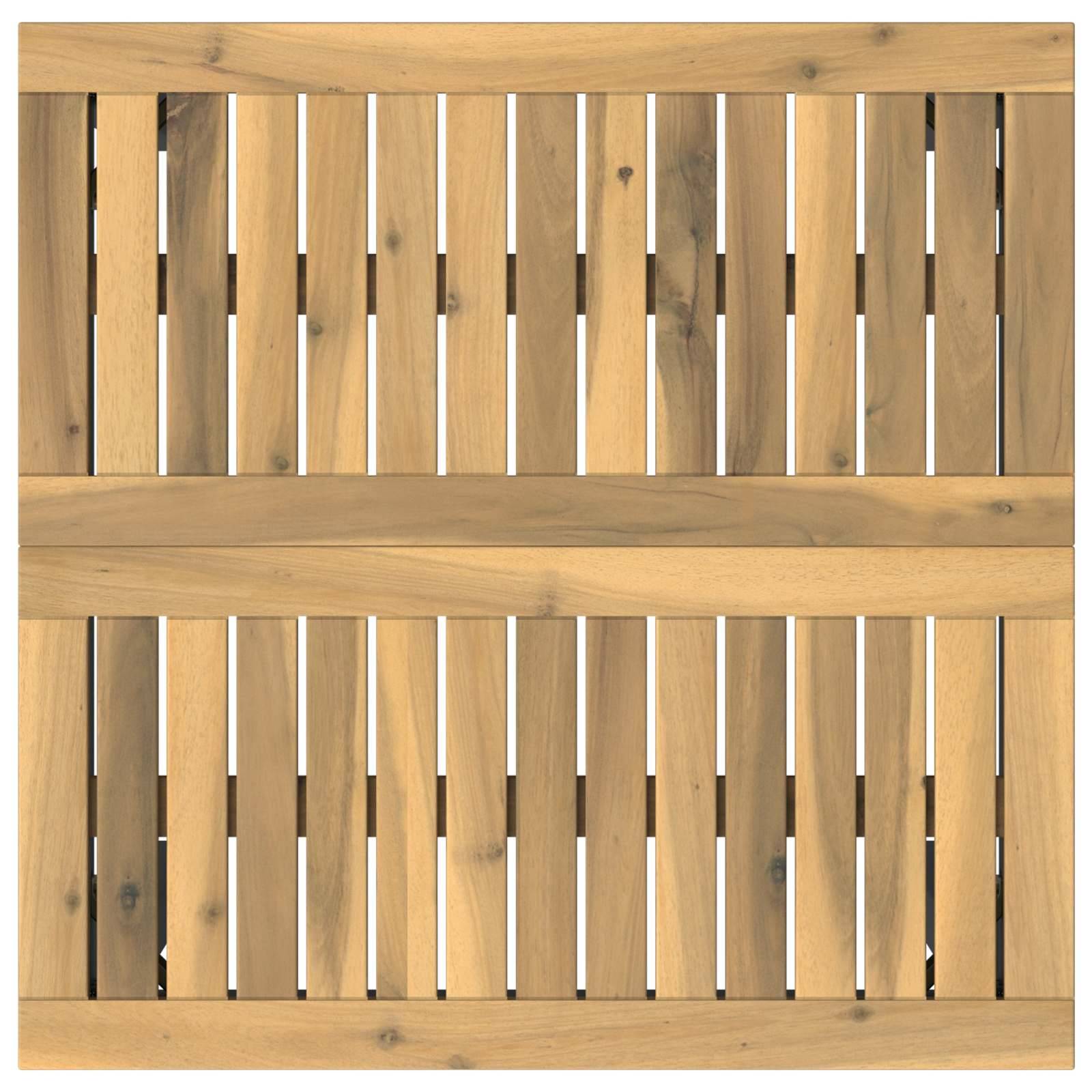 vidaXL Gartenbar-Tisch Weiß und Schwarz 60 x 60,5 x 105 cm