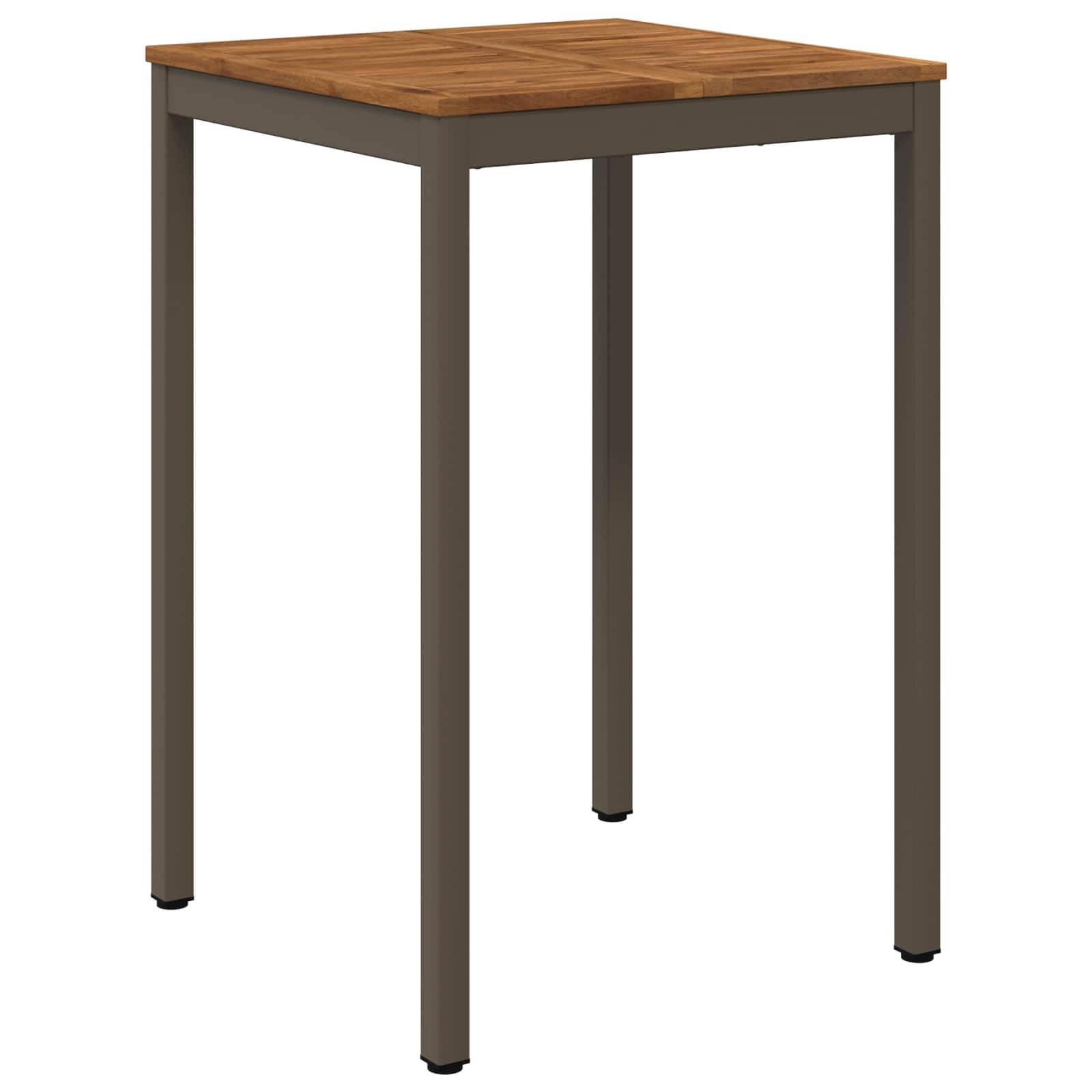 vidaXL Gartenbar-Tisch Natur und Kaffee 70 x 68,5 x 105 cm