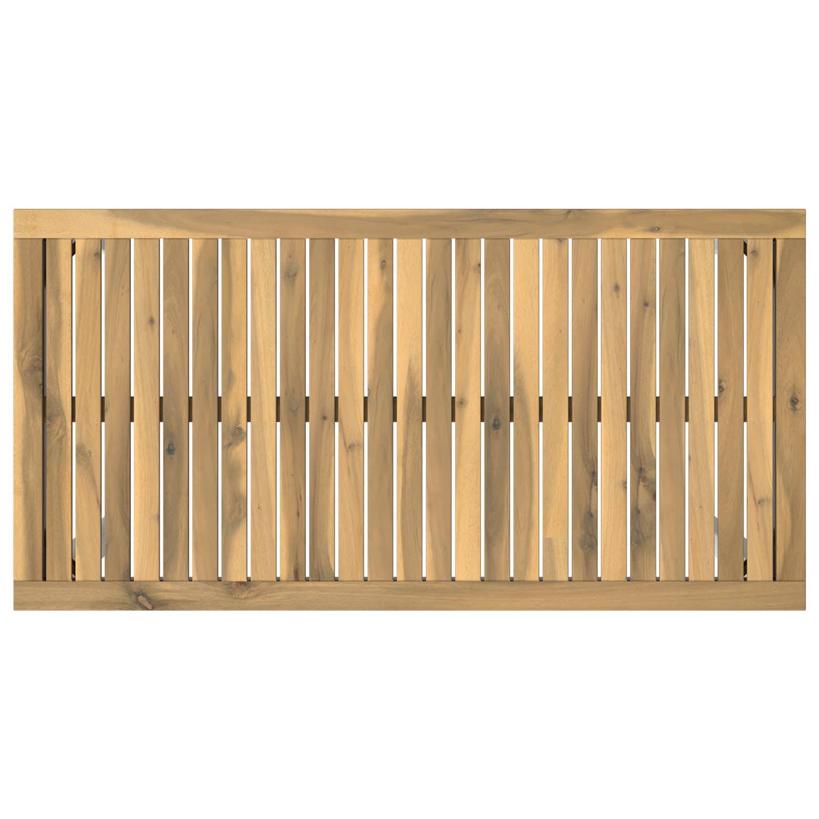 vidaXL Gartenbar-Tisch Weiß 108,5 x 55 x 105 cm Massivholz Akazie