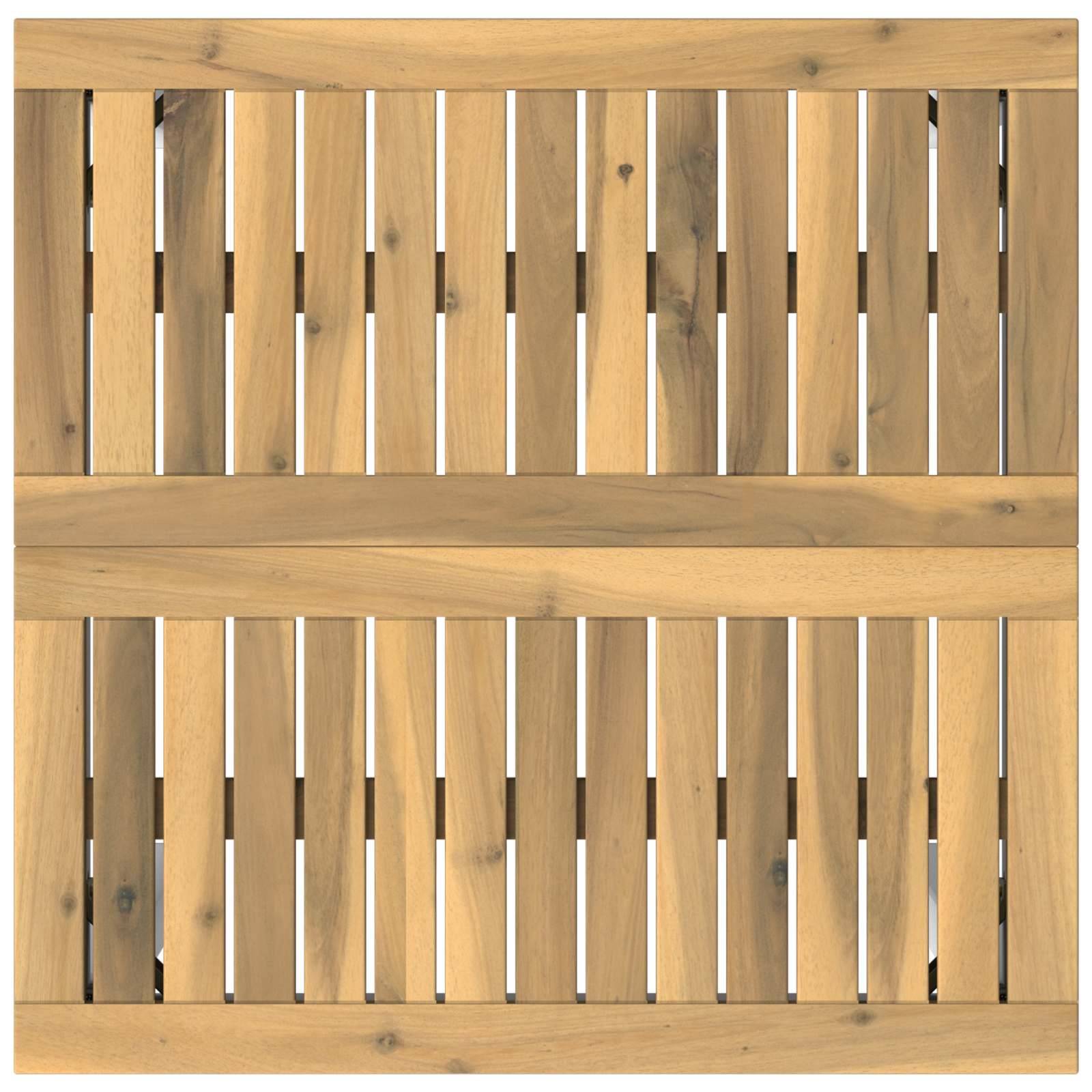 vidaXL Gartenbar-Tisch Weiß 60 x 60,5 x 105 cm Massivholz Akazie