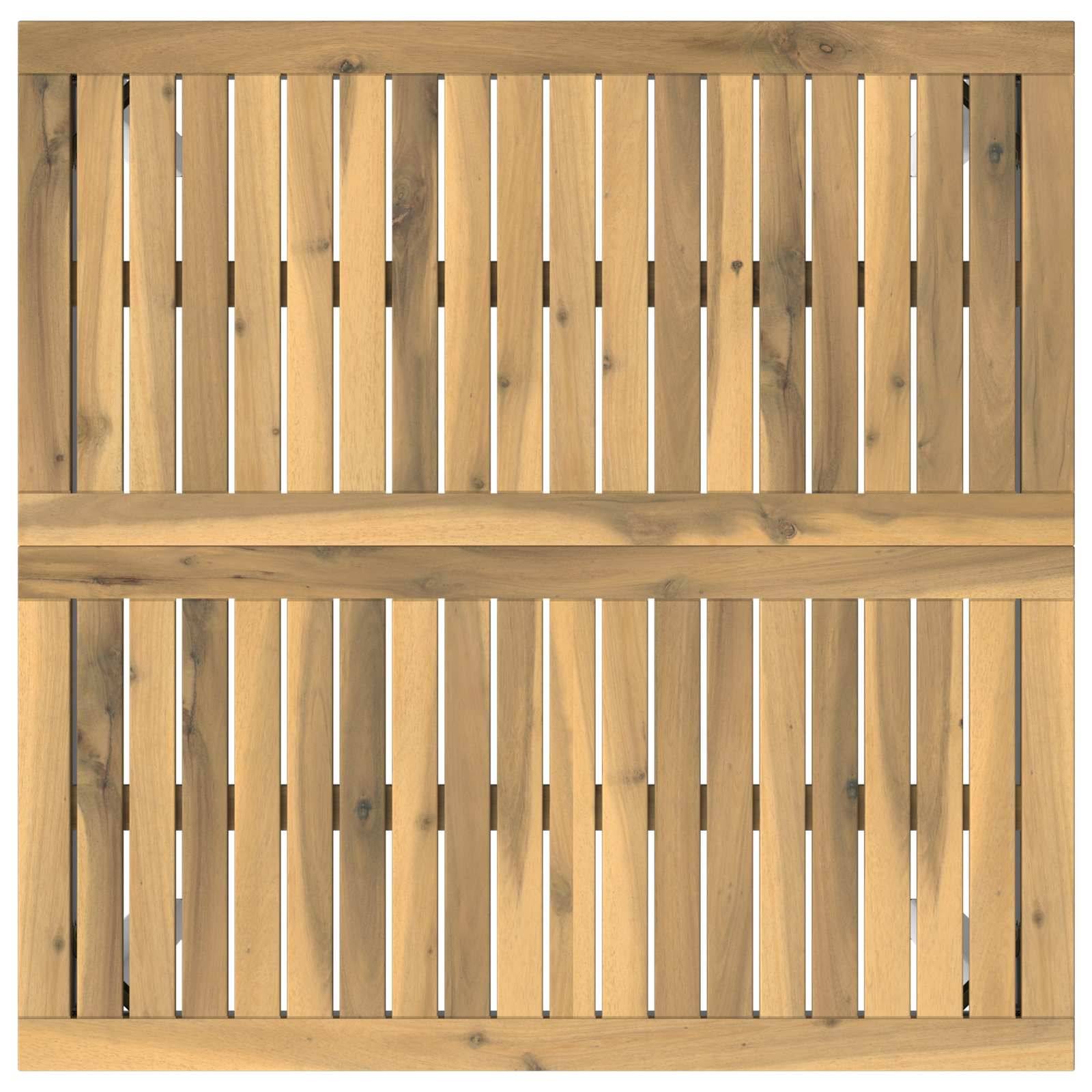 vidaXL Gartenbar-Tisch Weiß 80 x 80,5 x 105 cm Massivholz Akazie