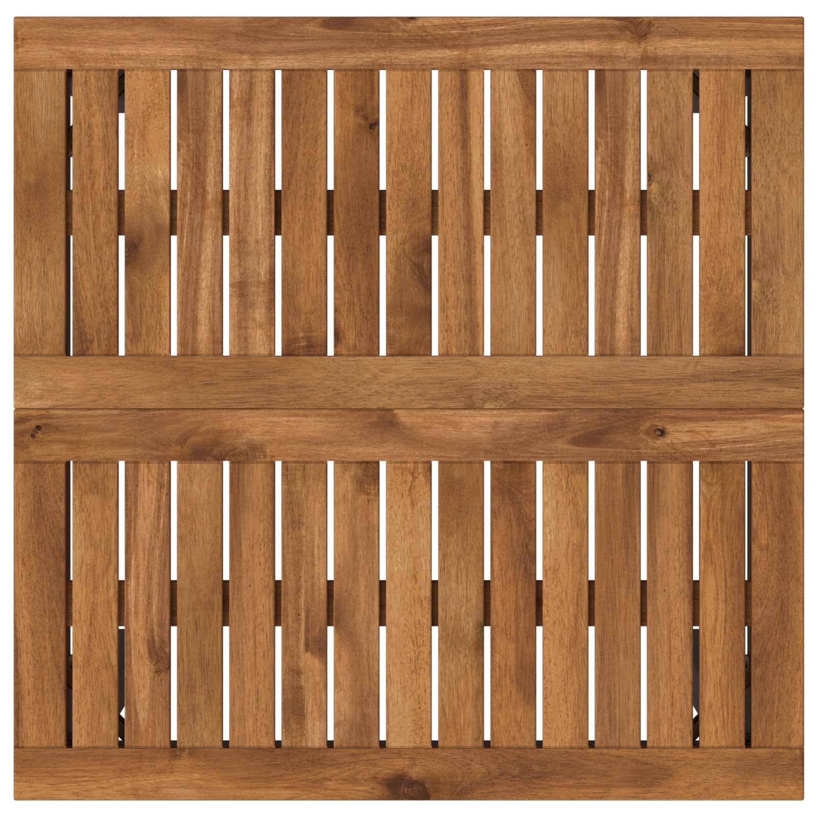 vidaXL Gartenbar-Tisch Natürlich und Schwarz 60 x 60,5 x 105 cm