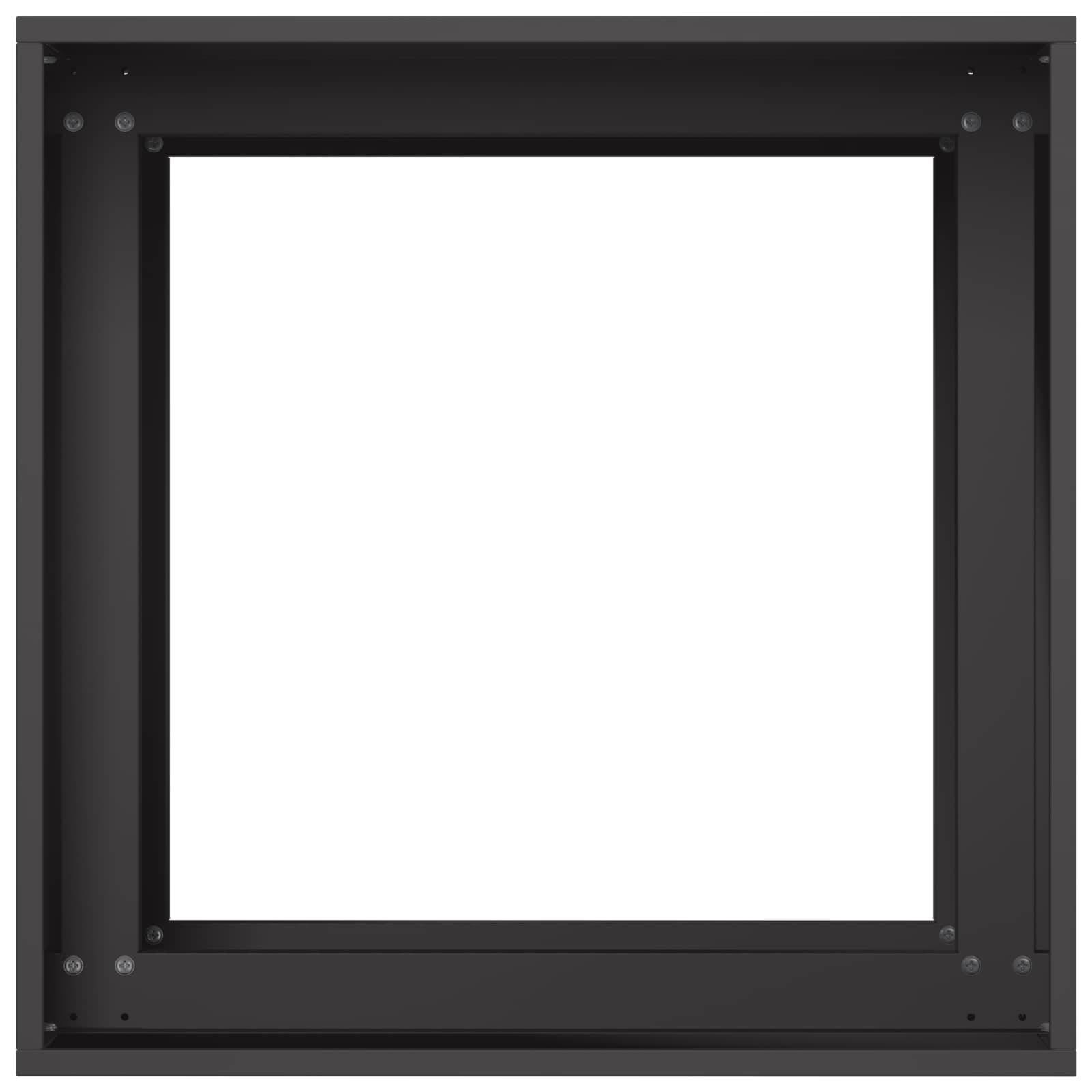 vidaXL Garten-Pflanzgefäß Schwarz 40 x 40 x 60 cm Kaltgewalzter Stahl