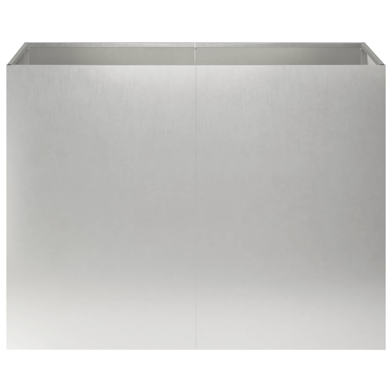 vidaXL Garten-Pflanzgefäß Silber 80 x 40 x 60 cm Edelstahl