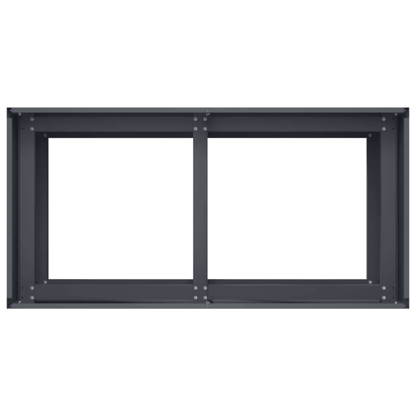 vidaXL Garten-Pflanzgefäß Anthrazit 80 x 40 x 60 cm