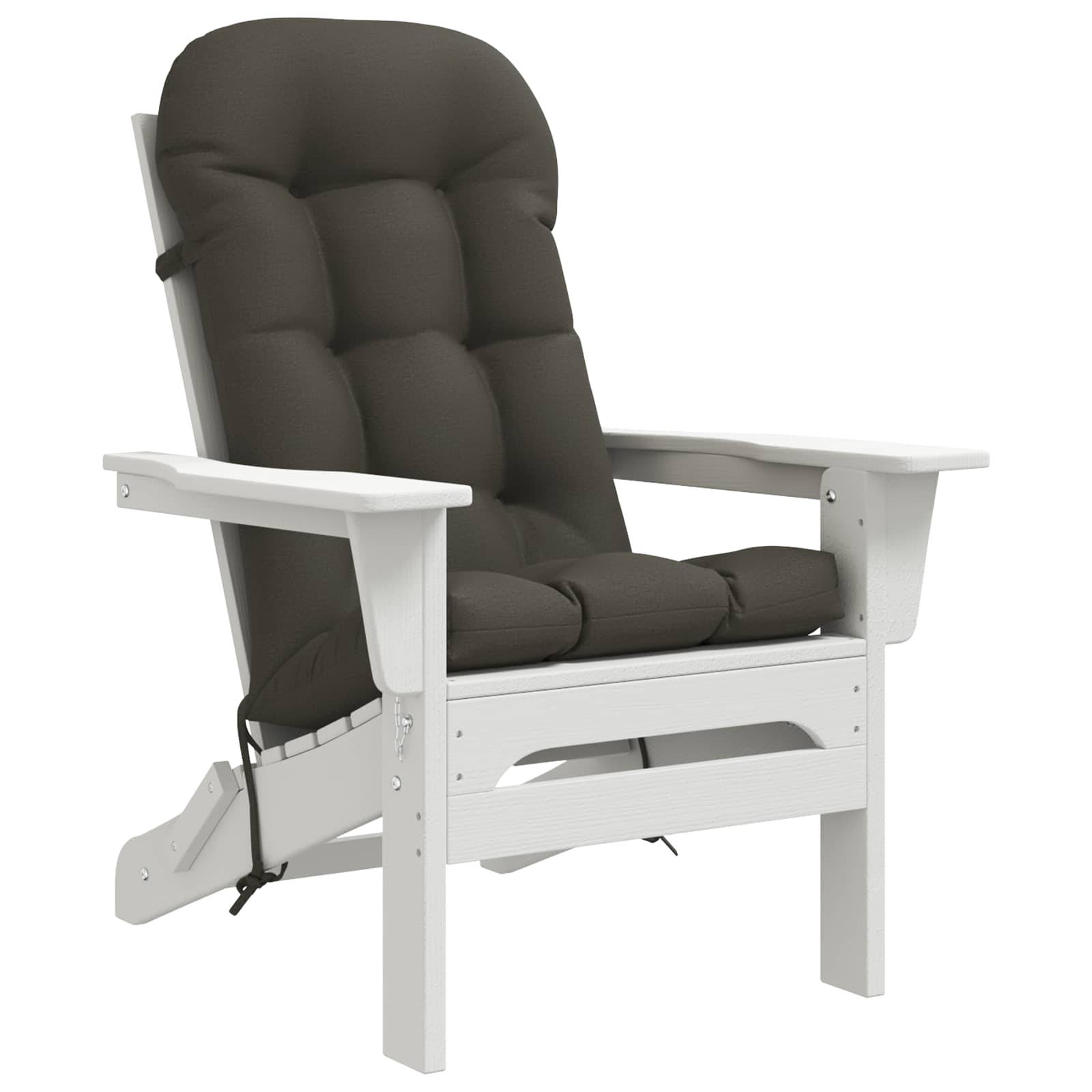 vidaXL Sonnen-Lounger Kissen PUTTEN 100 % Polyester Anthrazit