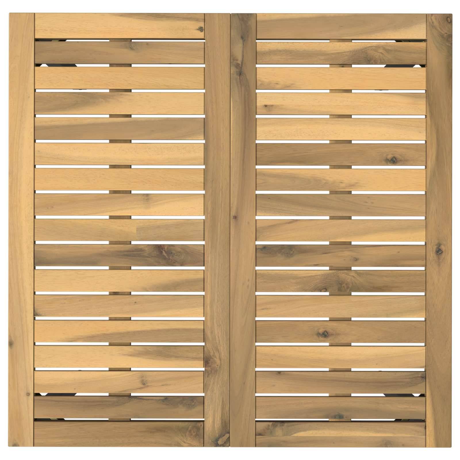 vidaXL Gartentisch Weiß und Schwarz 70 x 68,5 x 75 cm