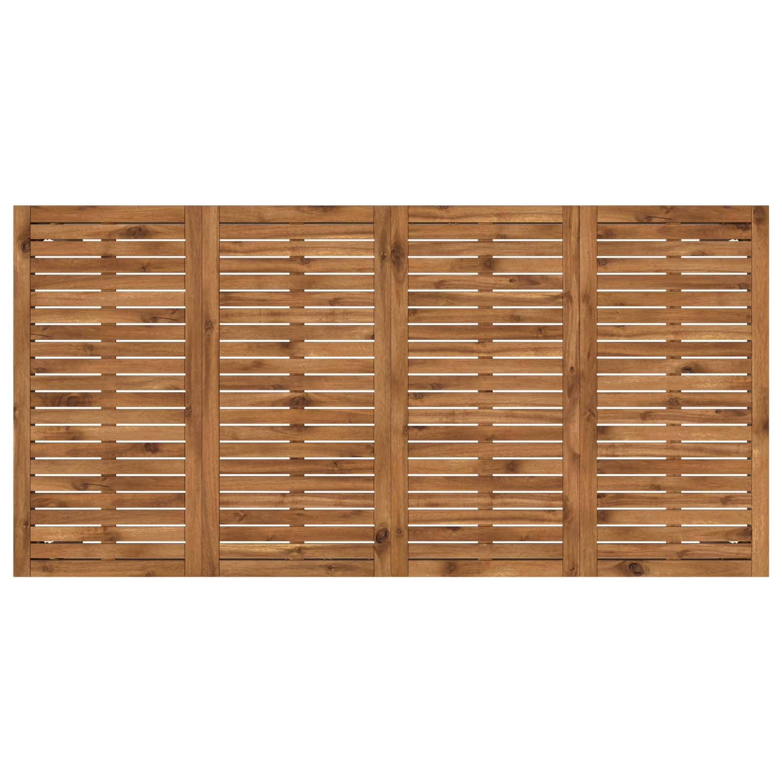 vidaXL Gartentisch Natur und Kaffee 147 x 88,5 x 75 cm