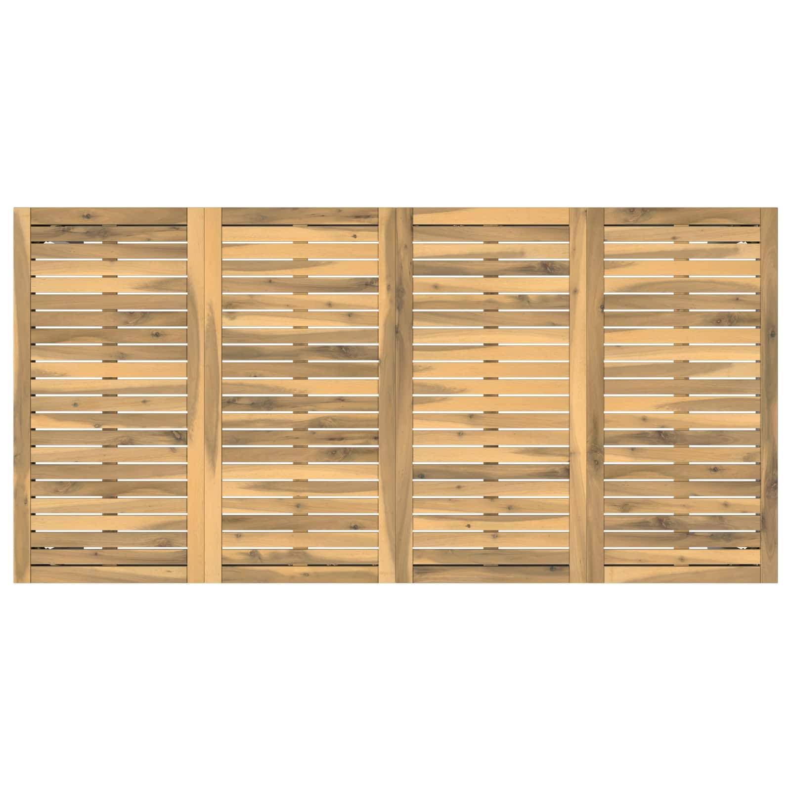 vidaXL Gartentisch Weiß 147 x 88,5 x 75 cm Massivholz Akazie