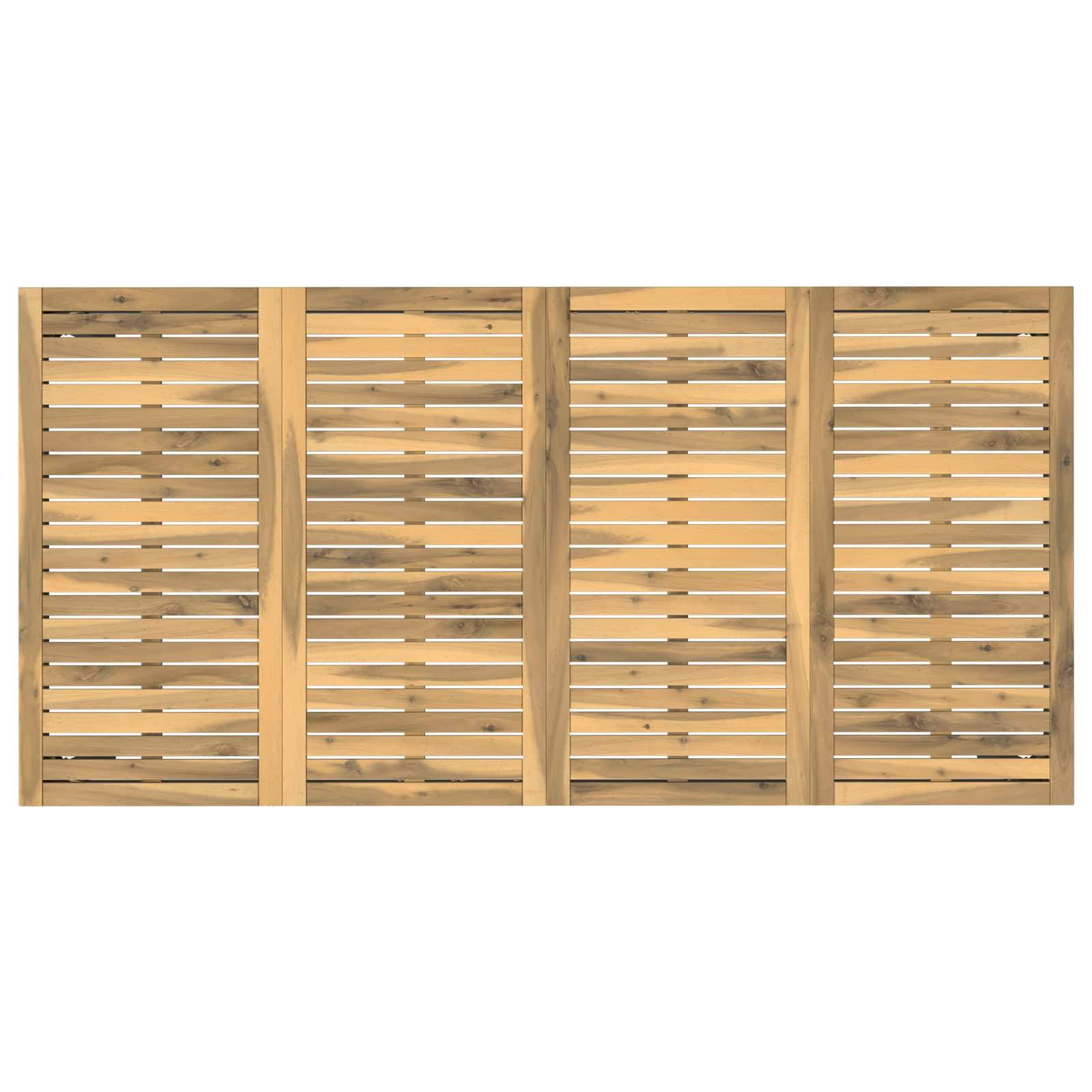 vidaXL Gartentisch Weiß und Schwarz 147 x 88,5 x 75 cm