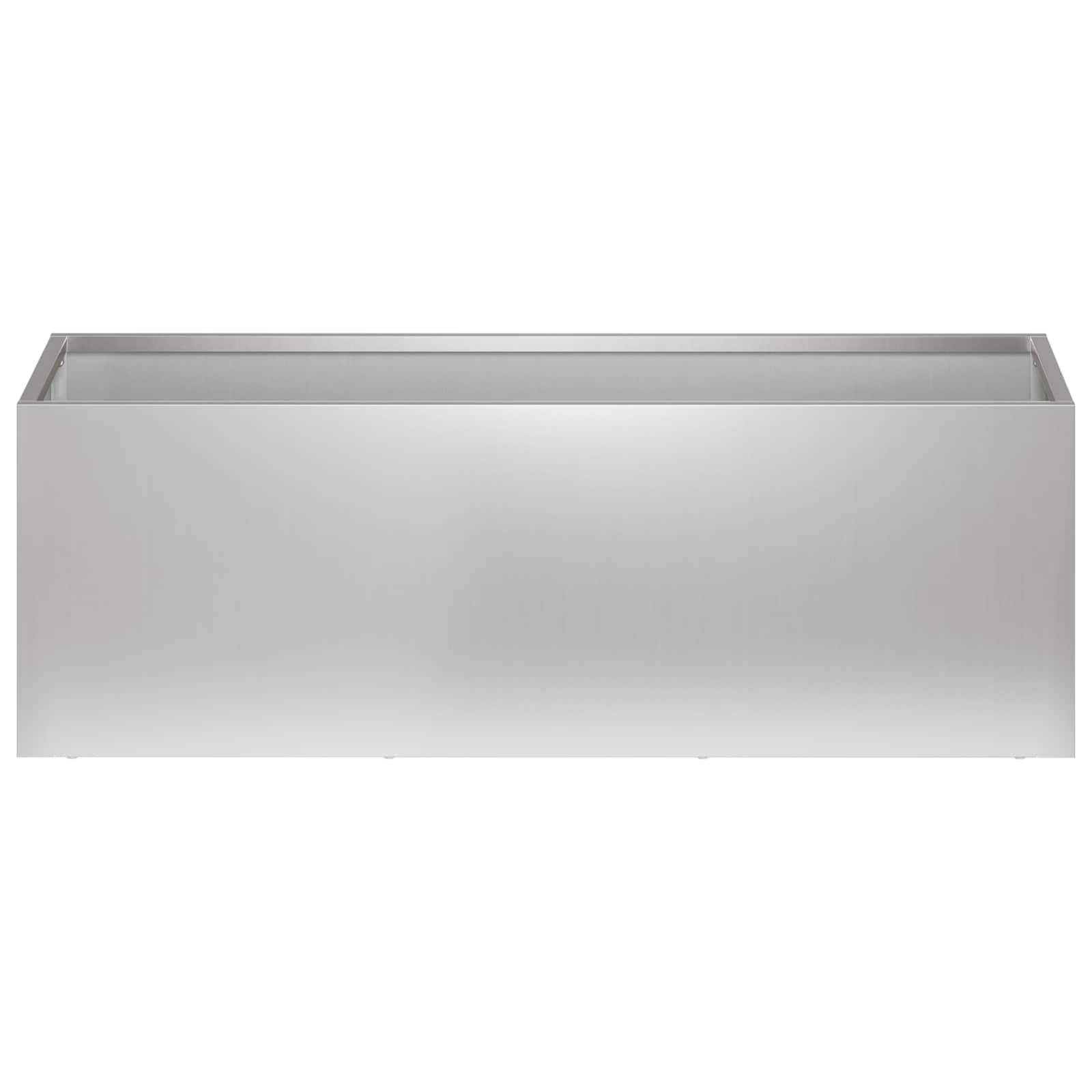 vidaXL Garten-Pflanzgefäß 2 stk. Silber 40 x 20 x 20 cm