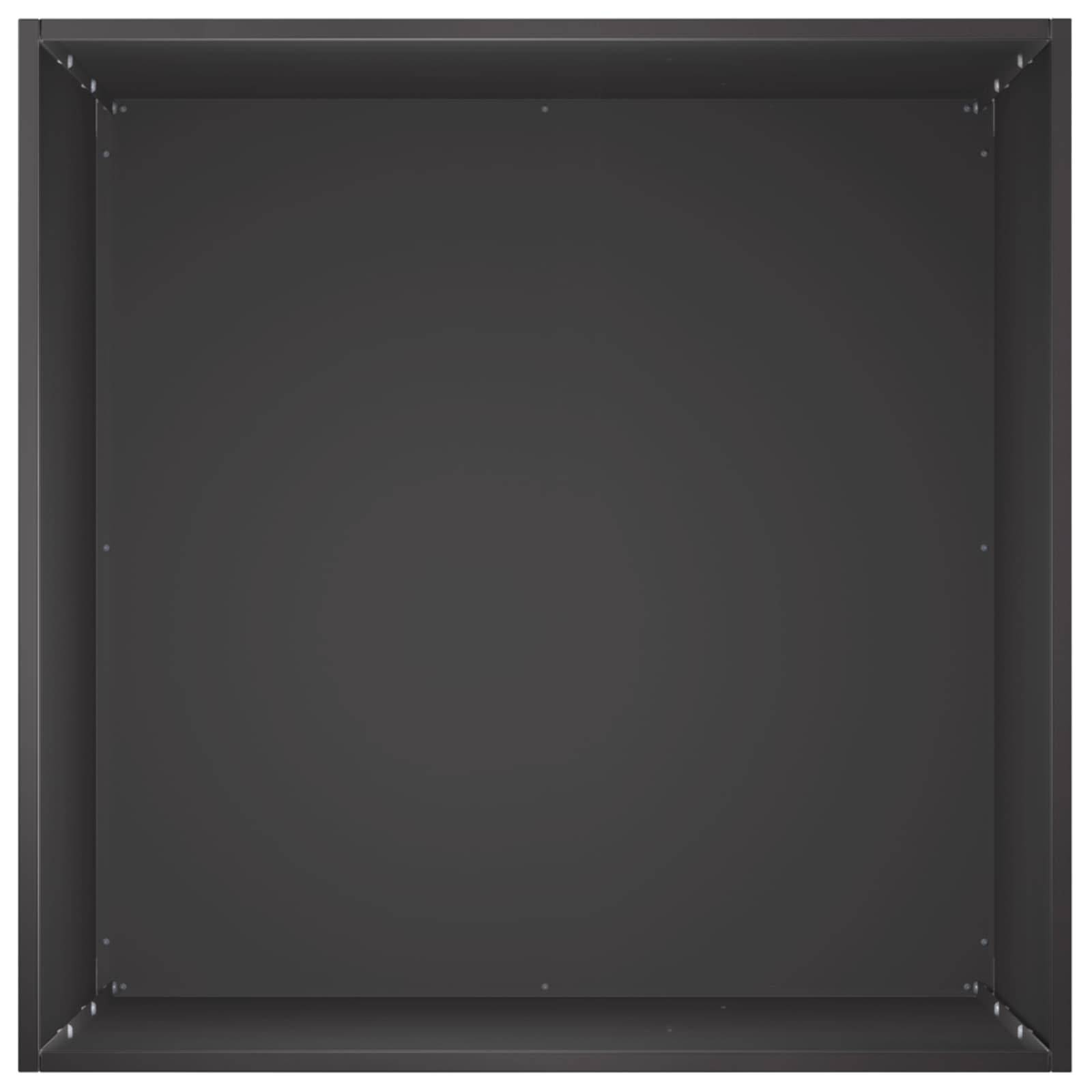 vidaXL Garten-Pflanzgefäß Schwarz 40 x 40 x 75 cm Kaltgewalzter Stahl