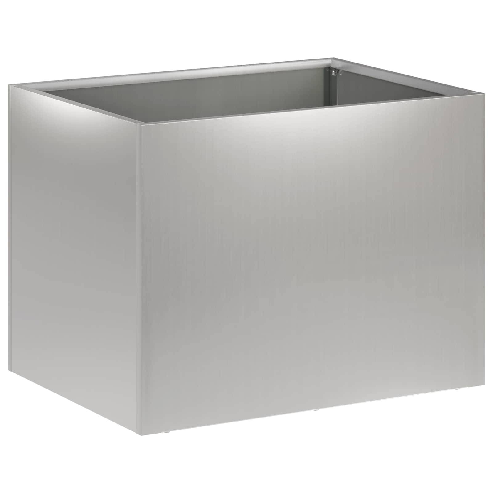 vidaXL Garten-Pflanzgefäß 2 stk. Silber 40 x 30 x 30 cm
