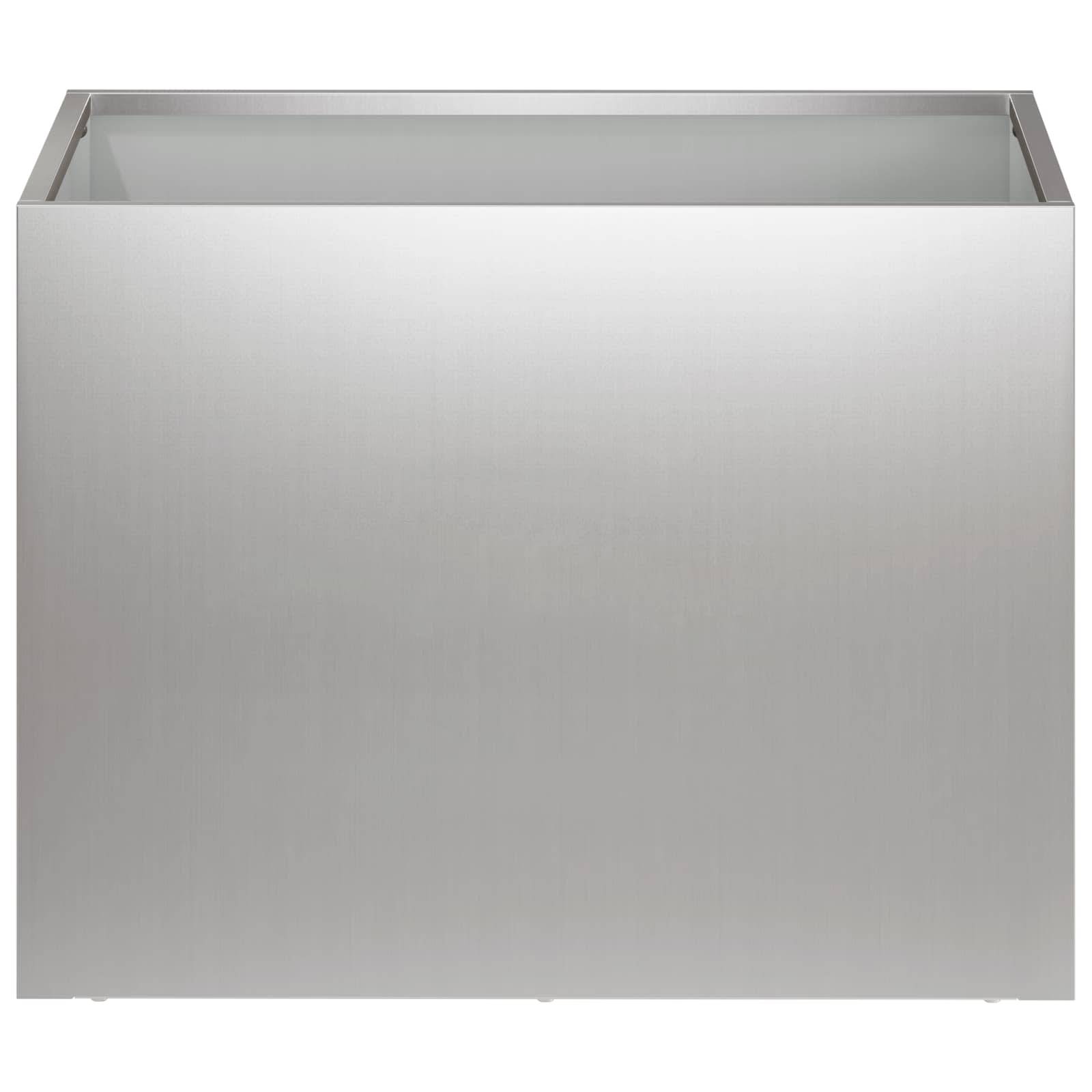 vidaXL Garten-Pflanzgefäß 2 stk. Silber 40 x 30 x 30 cm