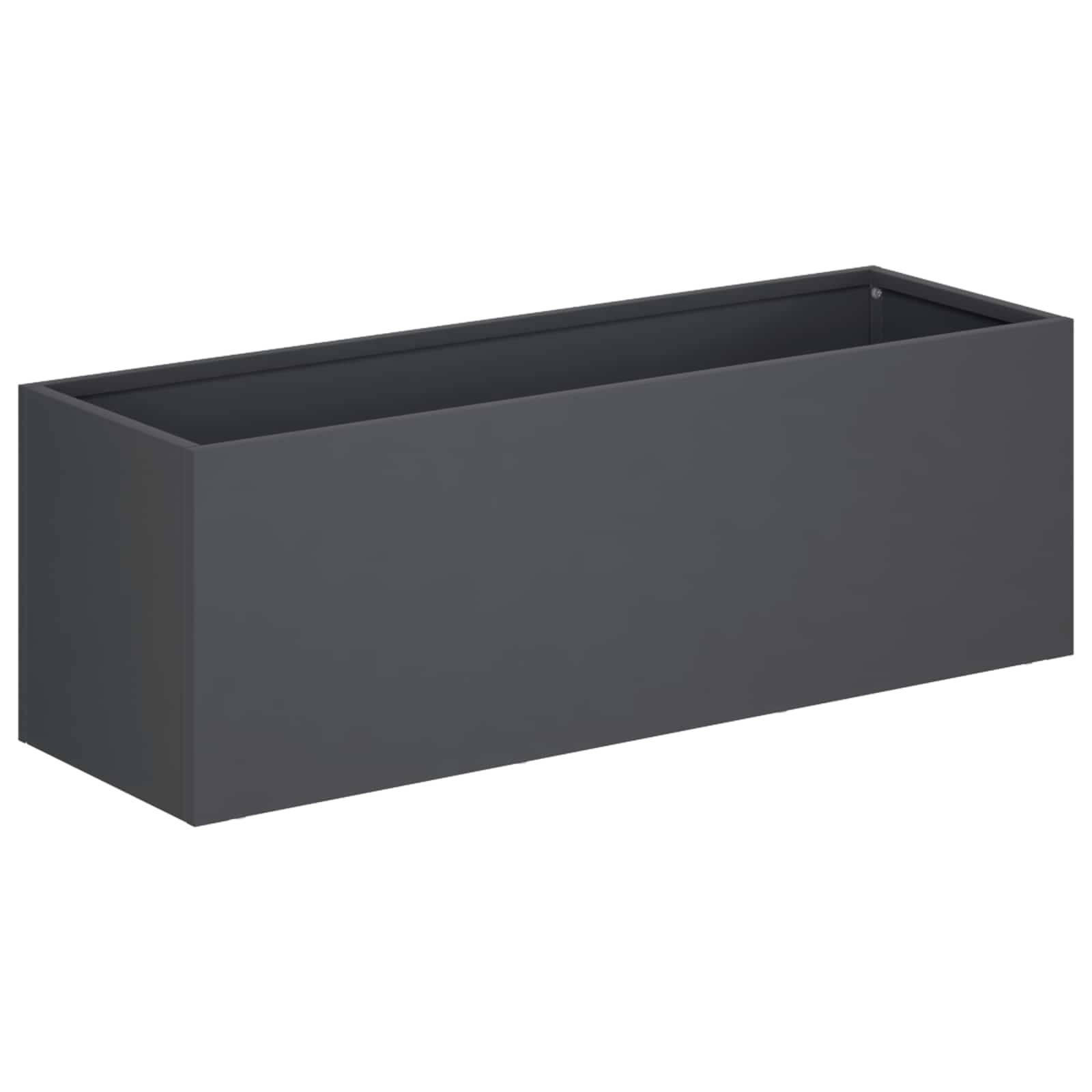 vidaXL Garten-Pflanzgefäß 2 stk. Anthrazit 60 x 20 x 20 cm