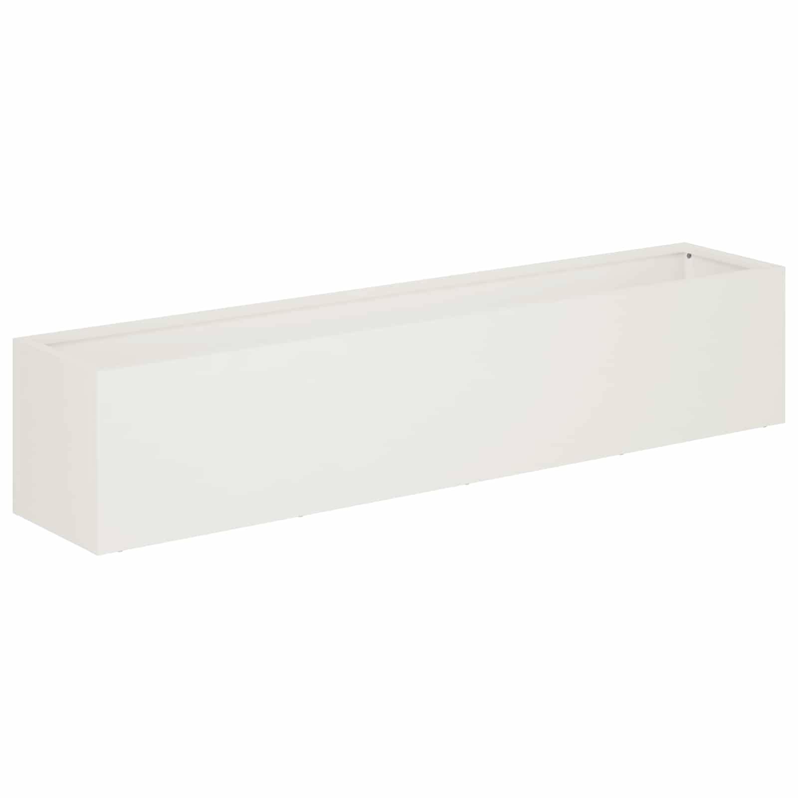 vidaXL Garten-Pflanzgefäß 2 stk. Weiß 80 x 20 x 20 cm