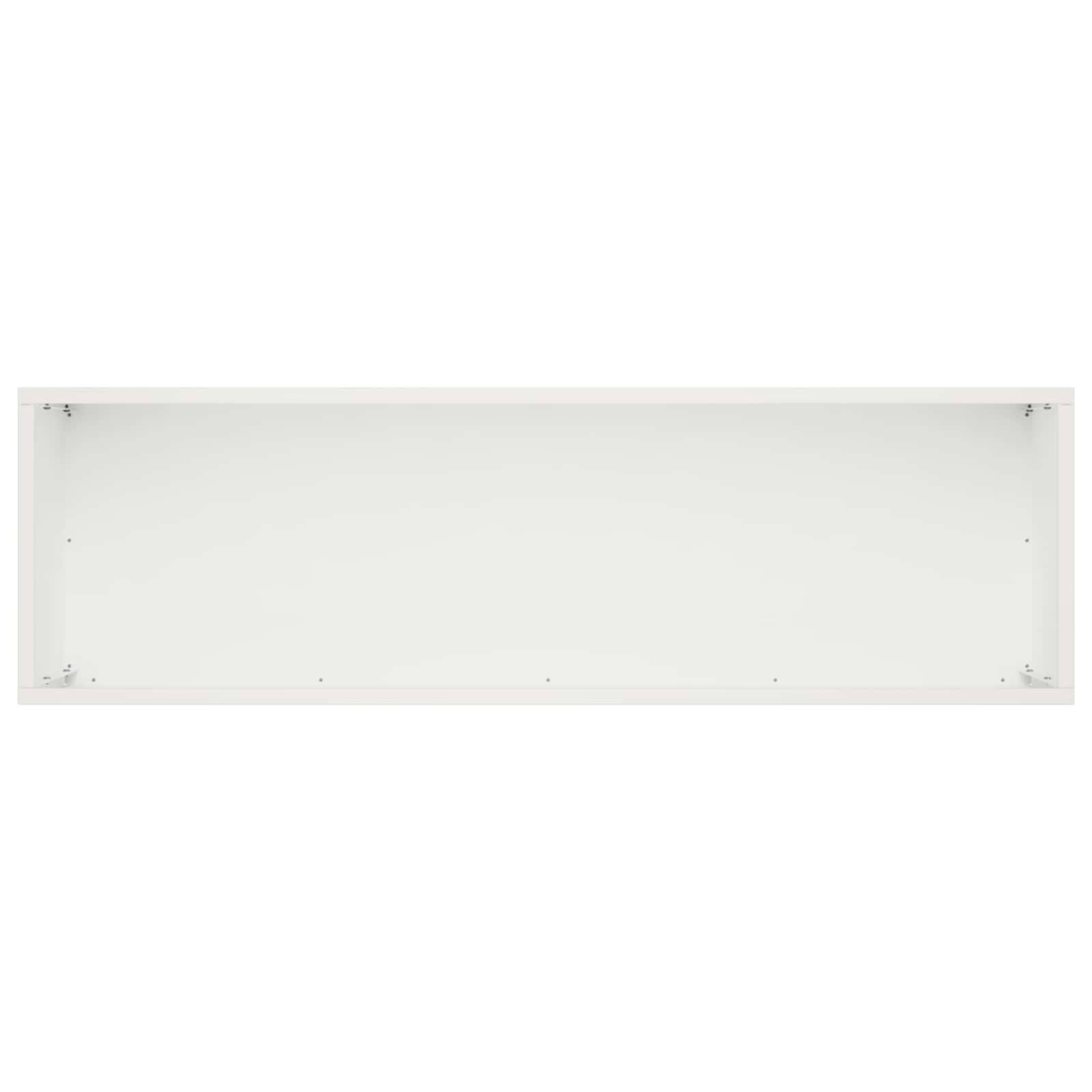 vidaXL Garten-Pflanzgefäß Weiß 100 x 30 x 30 cm Kaltgewalzter Stahl