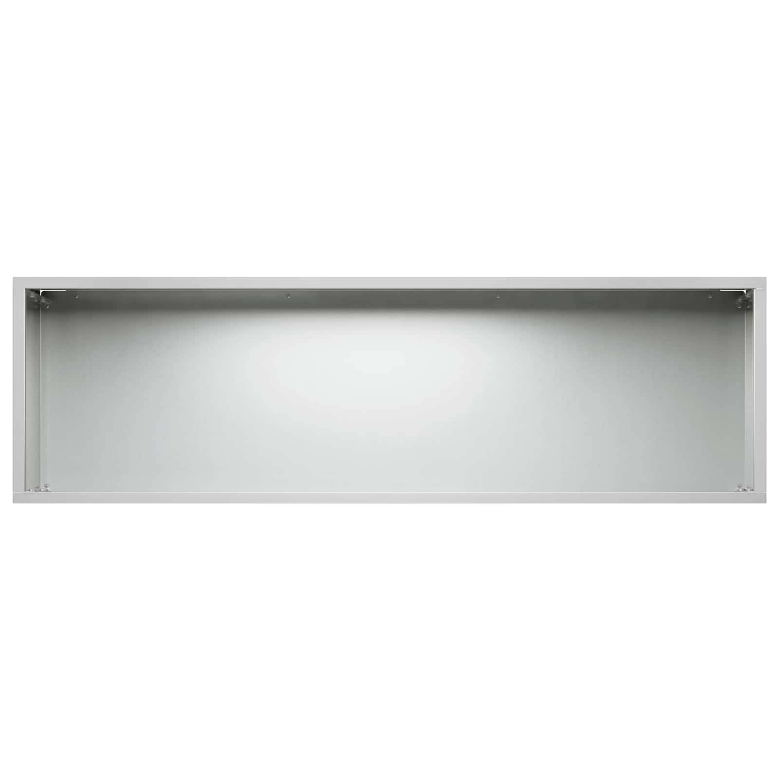 vidaXL Garten-Pflanzgefäß Silber 100 x 30 x 30 cm Verzinkter Stahl
