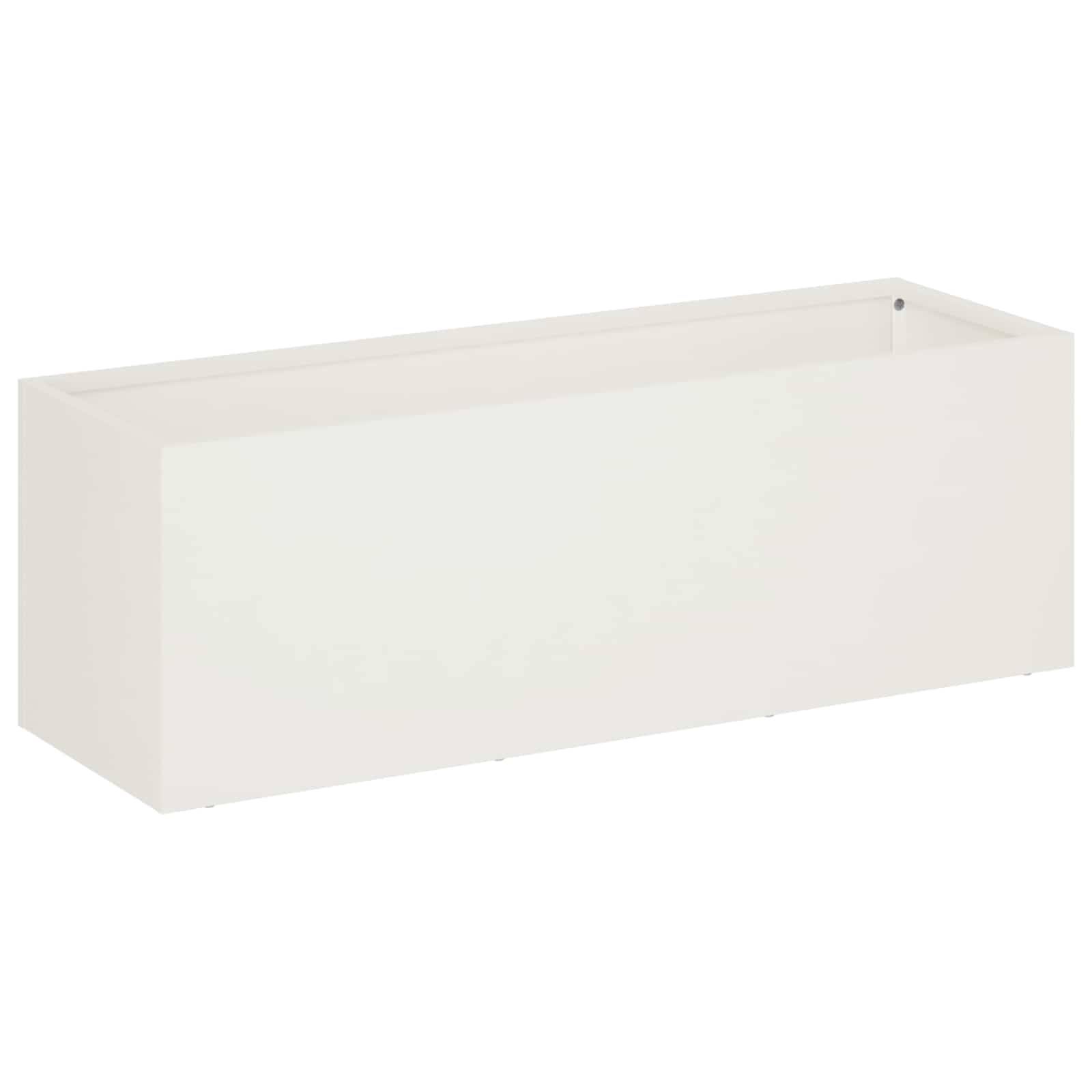 vidaXL Garten-Pflanzgefäß 2 stk. Weiß 40 x 20 x 20 cm