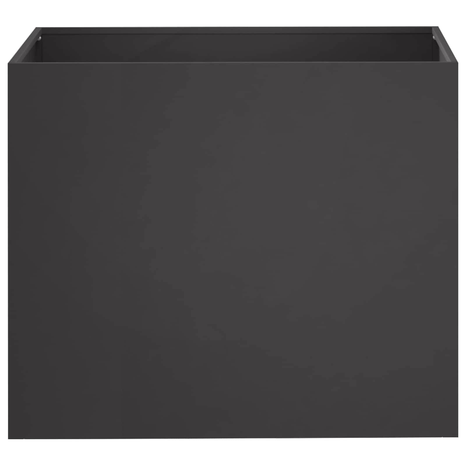 vidaXL Garten-Pflanzgefäß 2 stk. Schwarz 60 x 40 x 50 cm