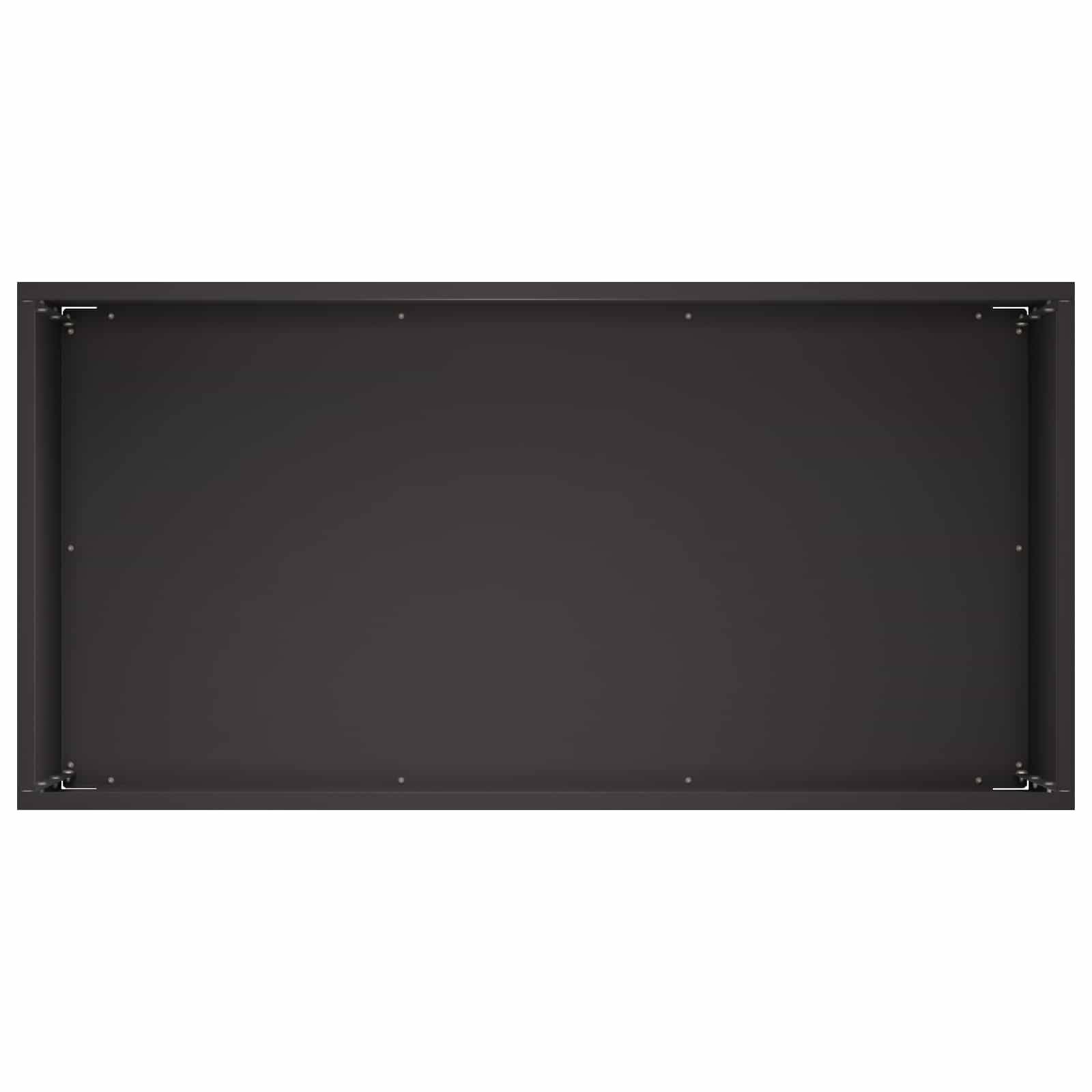 vidaXL Garten-Pflanzgefäß Schwarz 60 x 30 x 40 cm Kaltgewalzter Stahl