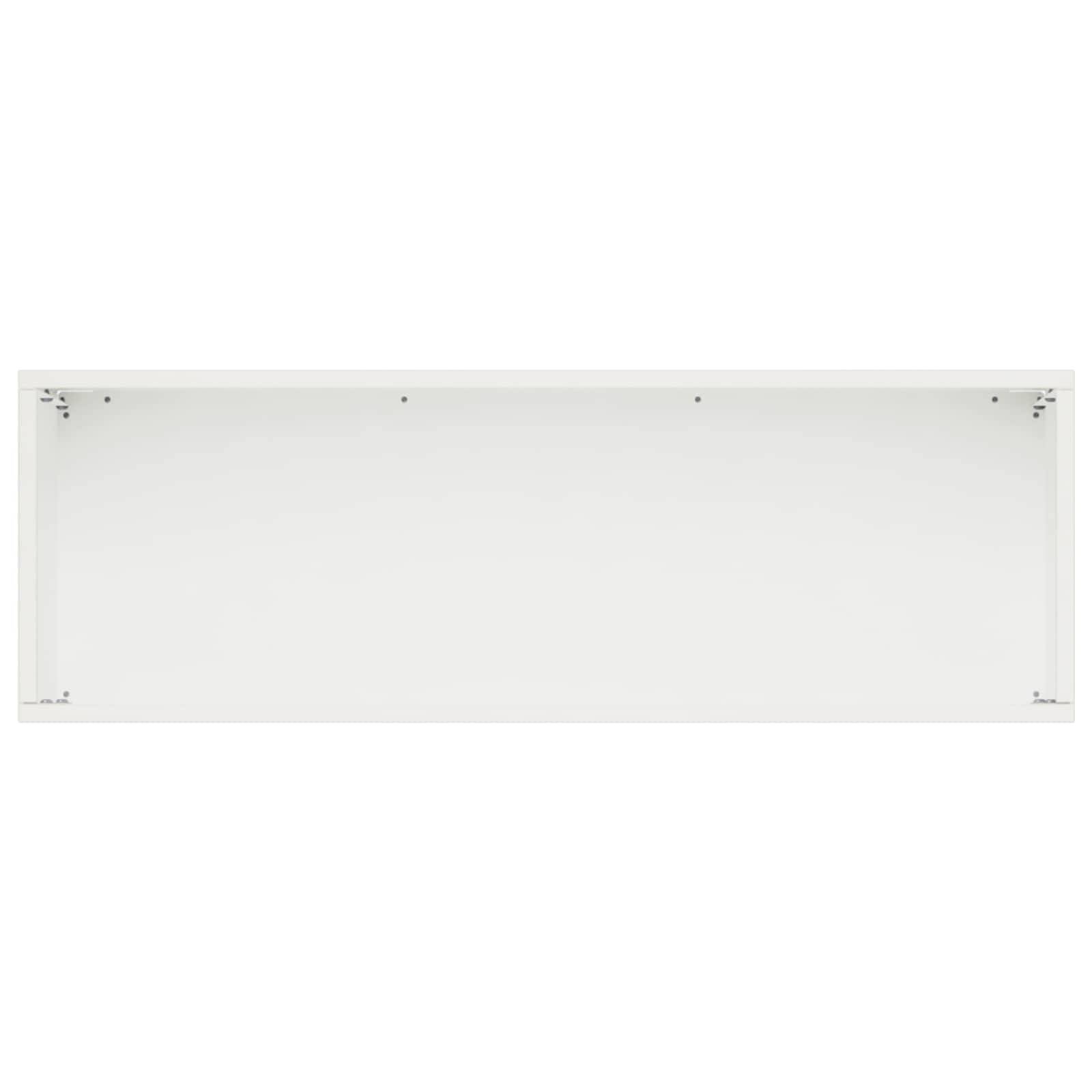 vidaXL Garten-Pflanzgefäß Weiß 60 x 20 x 20 cm Kaltgewalzter Stahl