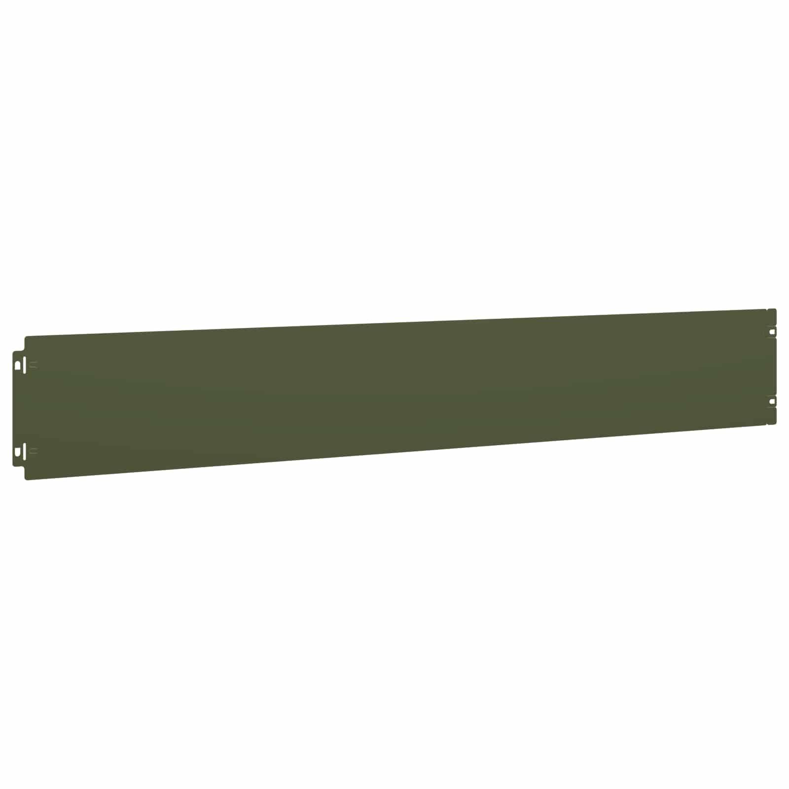 vidaXL Rasenkante 30 stk. 15 x 103 cm Stahl Olivgrün