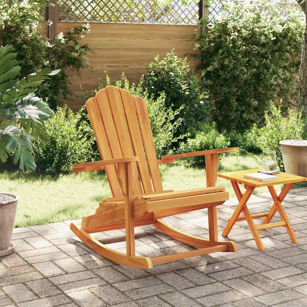 vidaXL Adirondack-Schaukelstuhl Massivholz Teak