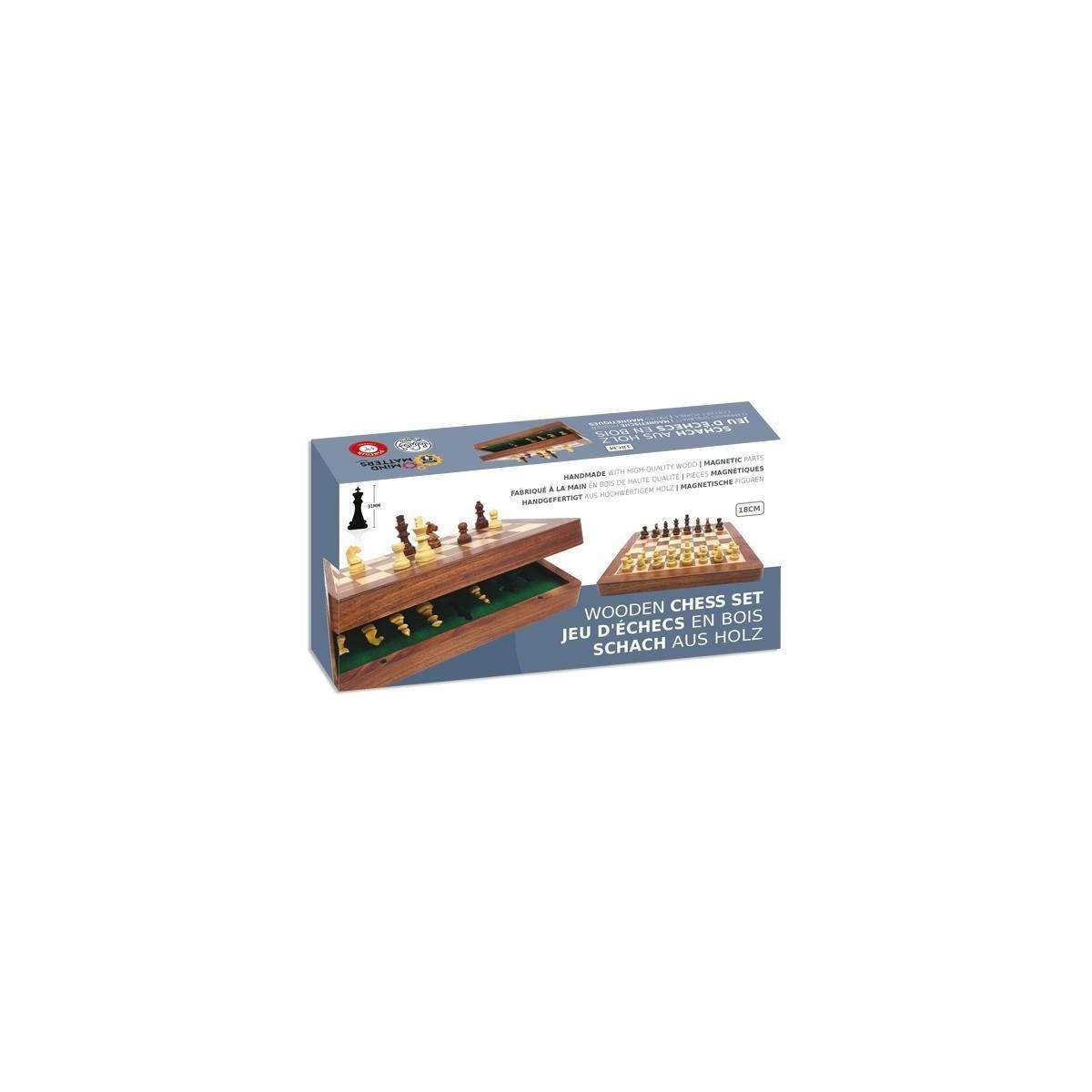 Magnetisches Schach, Holz, 18cm