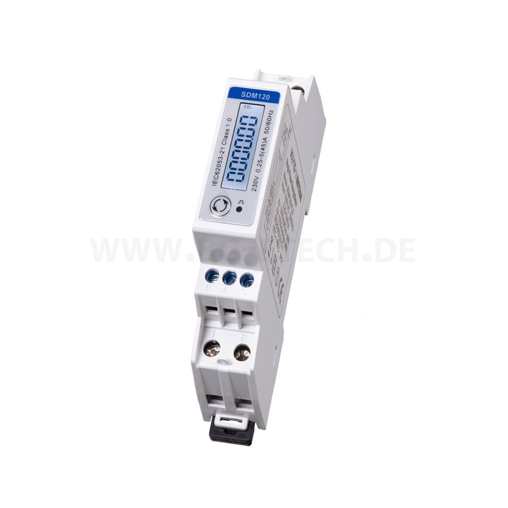 EASTRON SDM120-MB - Wechselstromzähler 1TE 45A Modbus S0 RS485 M25