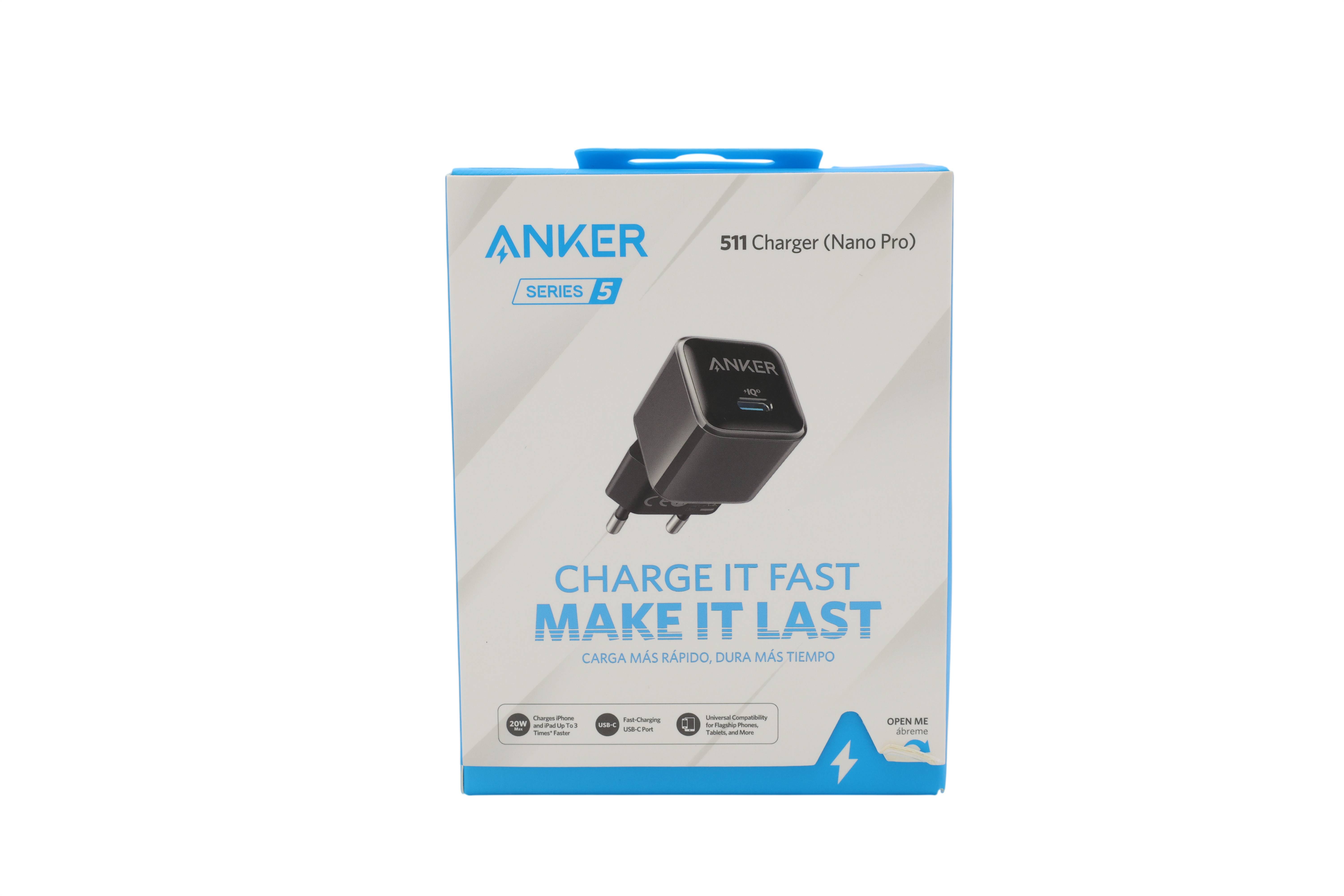 Anker Nano 20W USB C Ladegerät, PIQ 3.0 Kompaktes USB C Netzteil black