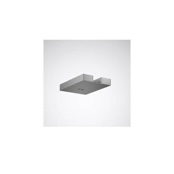 Modernes quadratisches Deckenleuchten-Modell in Grau, dargestellt in einer sauberen produktstilisierten Abbildung auf weißem Hintergrund.
