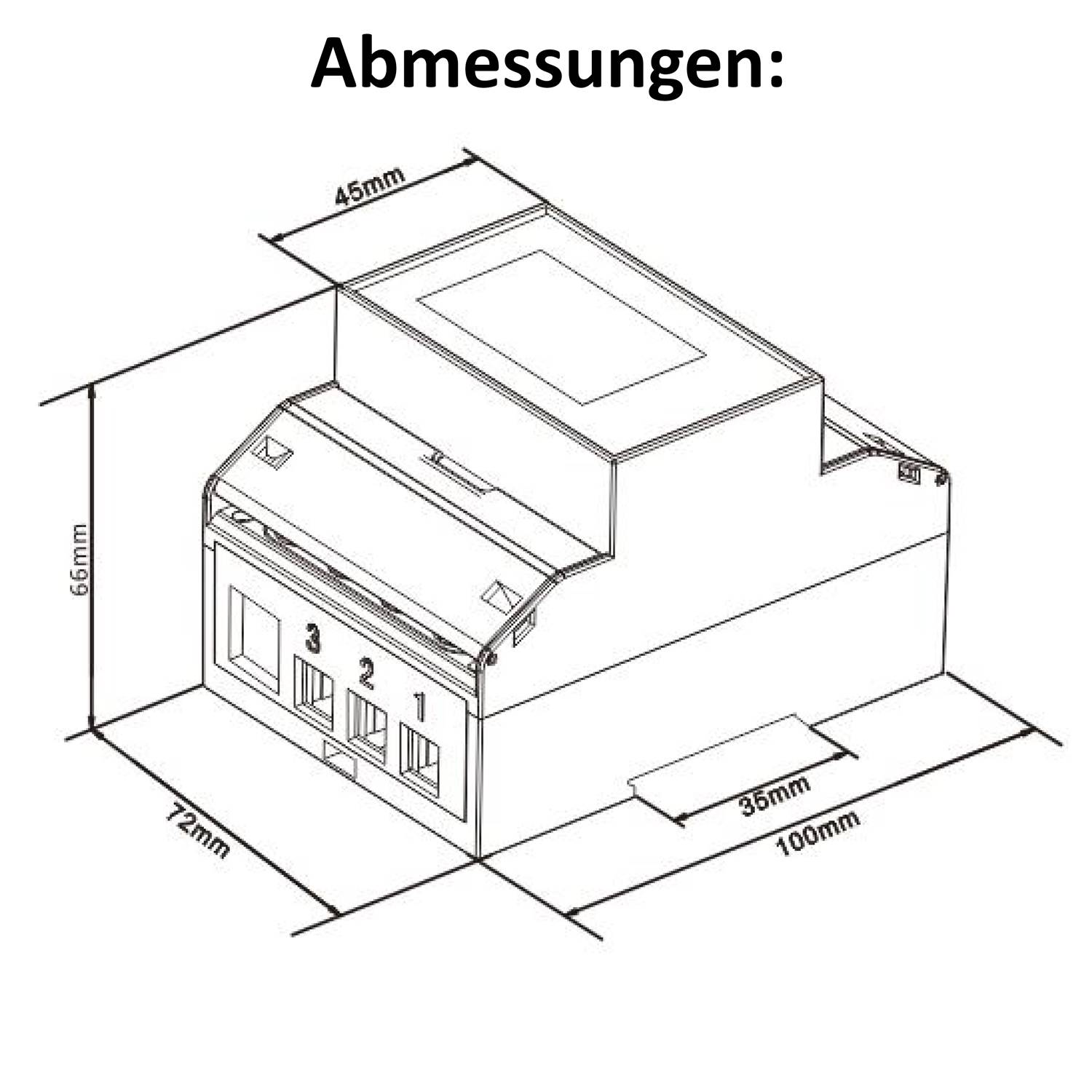 EASTRON SDM630-TCP M26 - Drehstromzähler Import/Export 4TE 65A LAN Modbus