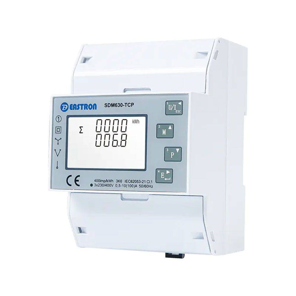 EASTRON SDM630-TCP M26 - Drehstromzähler Import/Export 4TE 65A LAN Modbus