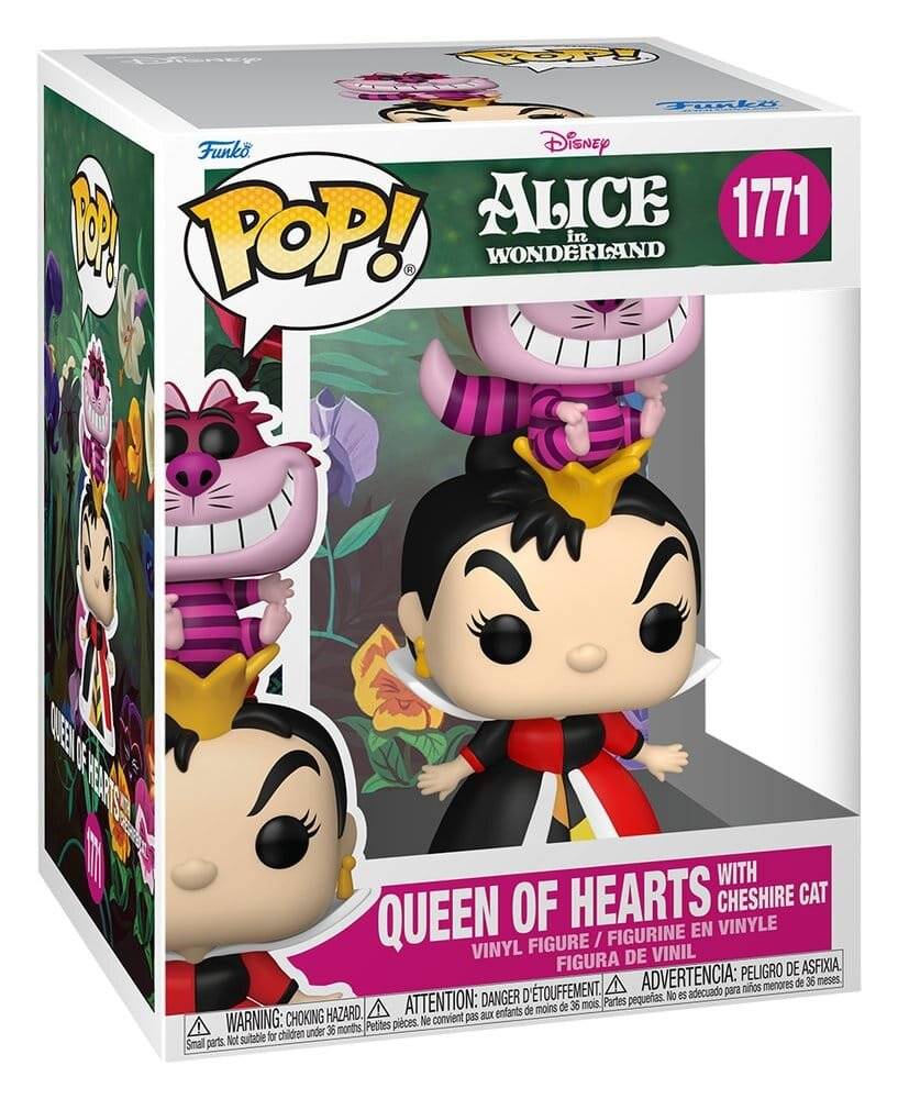 POP-Figur Premium Disney Alice im Wunderland Herzkö nigin mit Cheshire-Katze