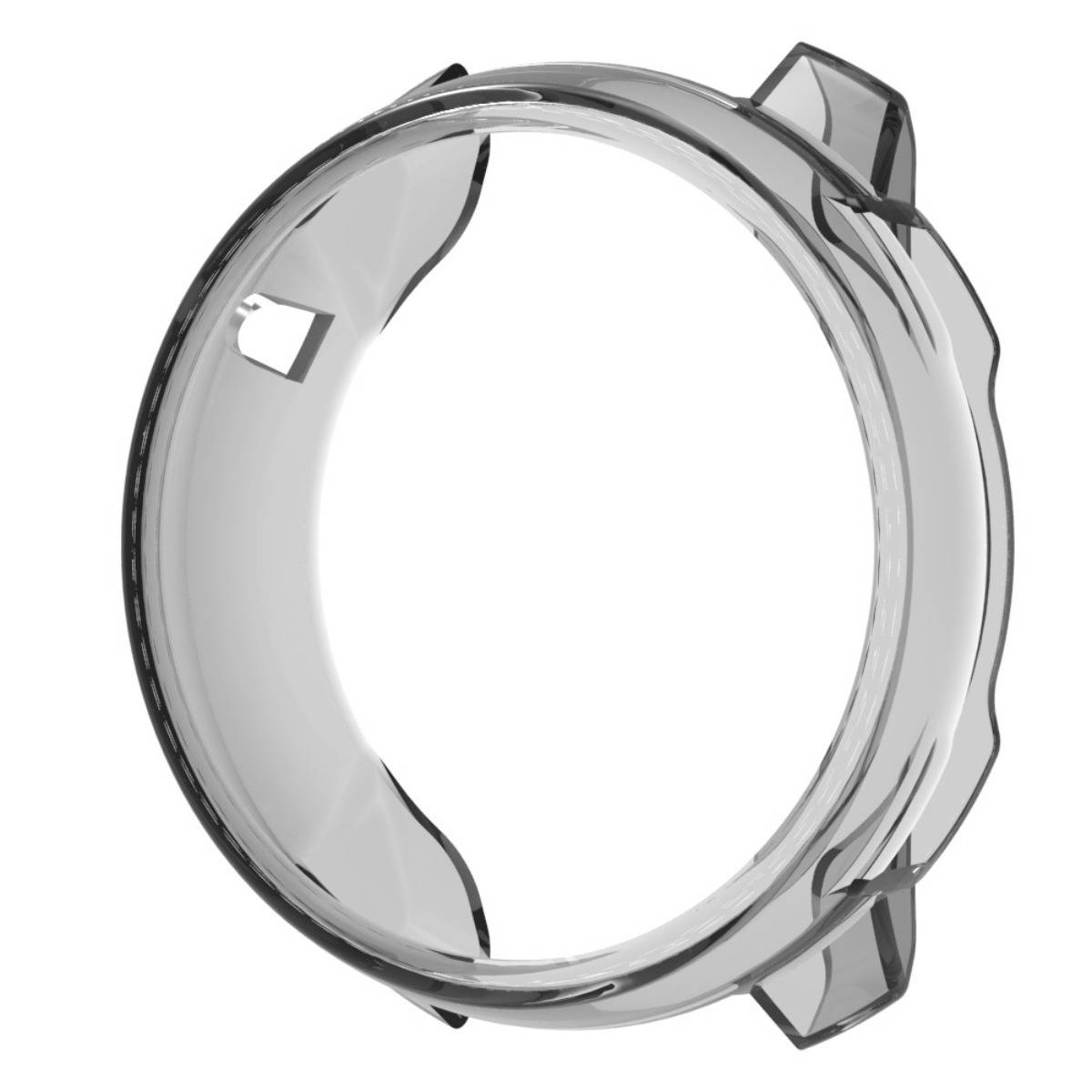 Halbummanteltes TPU-Schutzgehäuse kompatibel mit SUUNTO Nautic – Halb-Deckel-Design, Kratz- und Stoßschutz, klare Anzeige Black