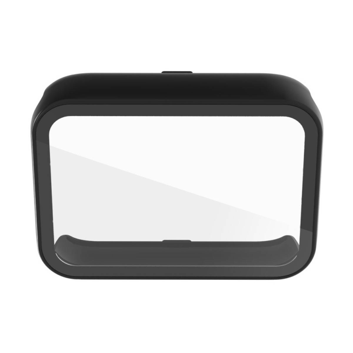 Integrierte Schutzhülle mit gehärtetem Glas, kompatibel mit Xiaomi Mi Band 10 Pro — PC+gehärtetes Glas Vollschutz, schlankes Design Black