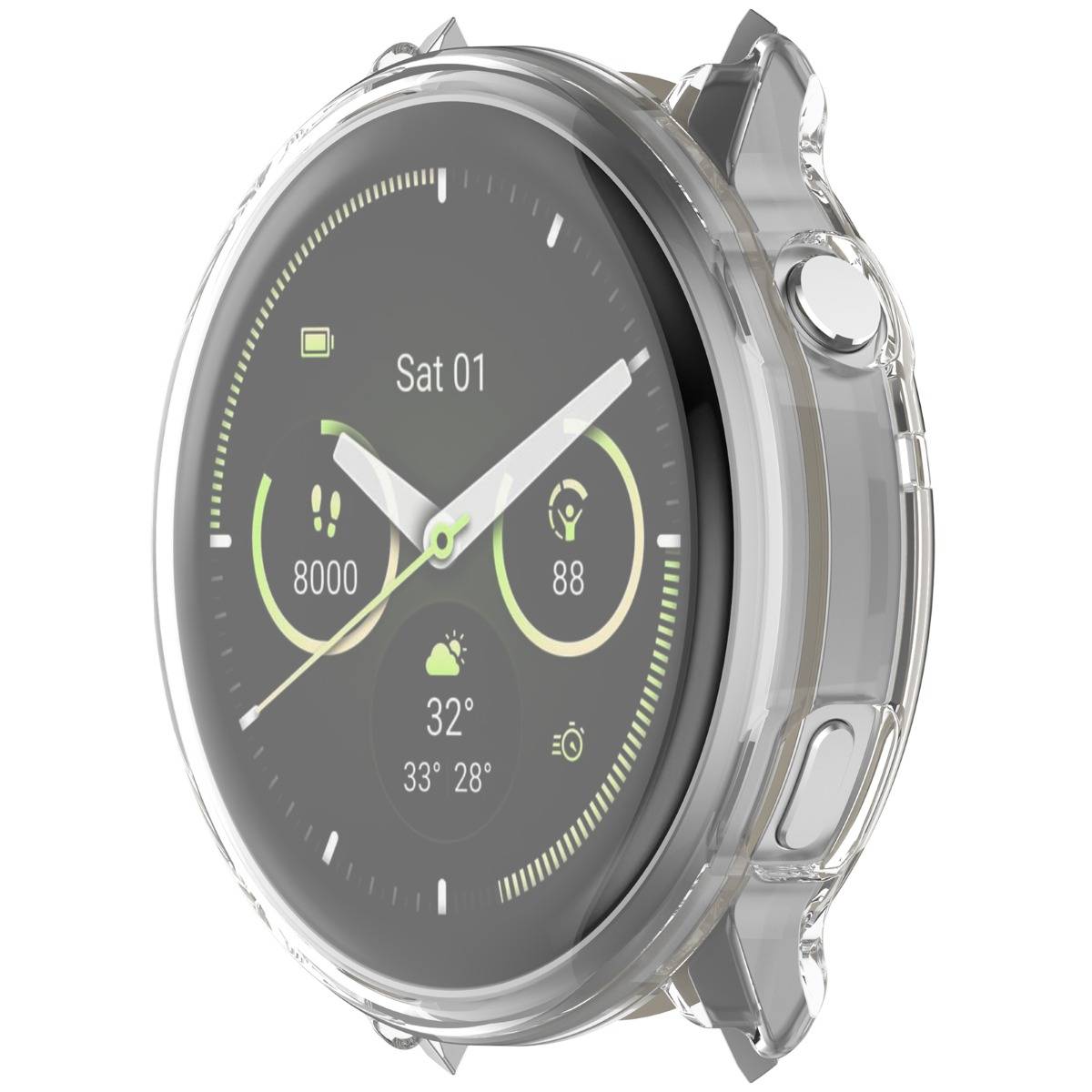 Vollständige TPU-Schutzhülle kompatibel mit Garmin Venu 4 (41/45mm) Transparent 45 mm