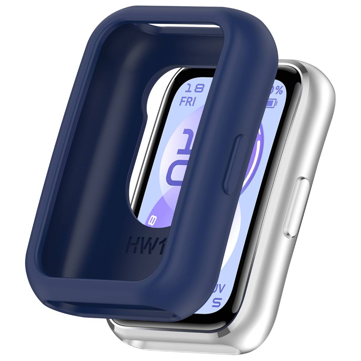 Silikon-Schutzhülle kompatibel mit Huawei Band 11 – stoßdämpfend, hautfreundlich, kratzfest, Blau