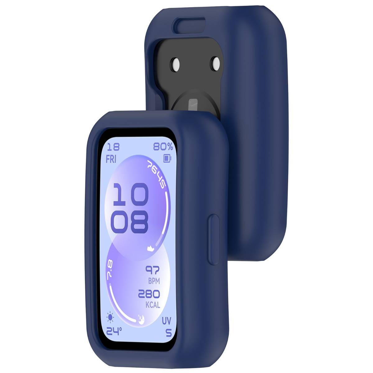 Silikon-Schutzhülle kompatibel mit Huawei Band 11 – stoßdämpfend, hautfreundlich, kratzfest, Blau
