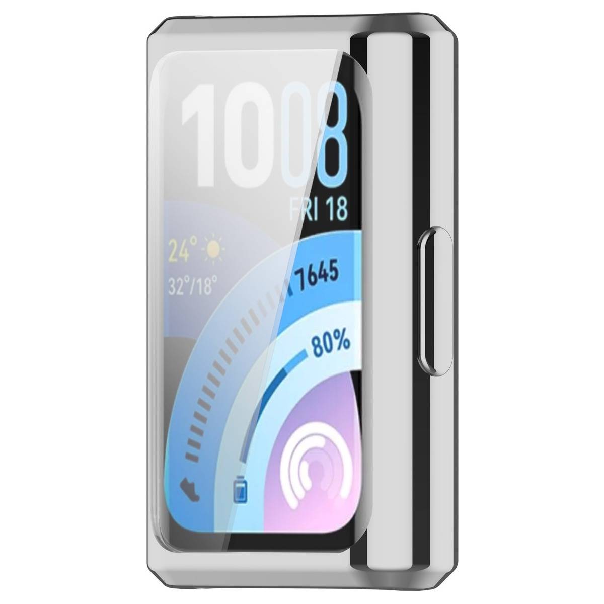 TPU Vollschutz-Hülle kompatibel mit Huawei Band 11 Pro und Huawei Band 11 Pro NFC – Vollständiger Bildschirm- und Gehäuseschutz, mehrere Farben S