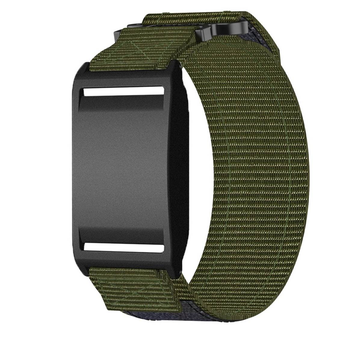 Nylon Ersatzband kompatibel mit Boneng, kompatibel mit Polar Loop Armband – Klettverschluss Outdoor 21cm x 3cm Green