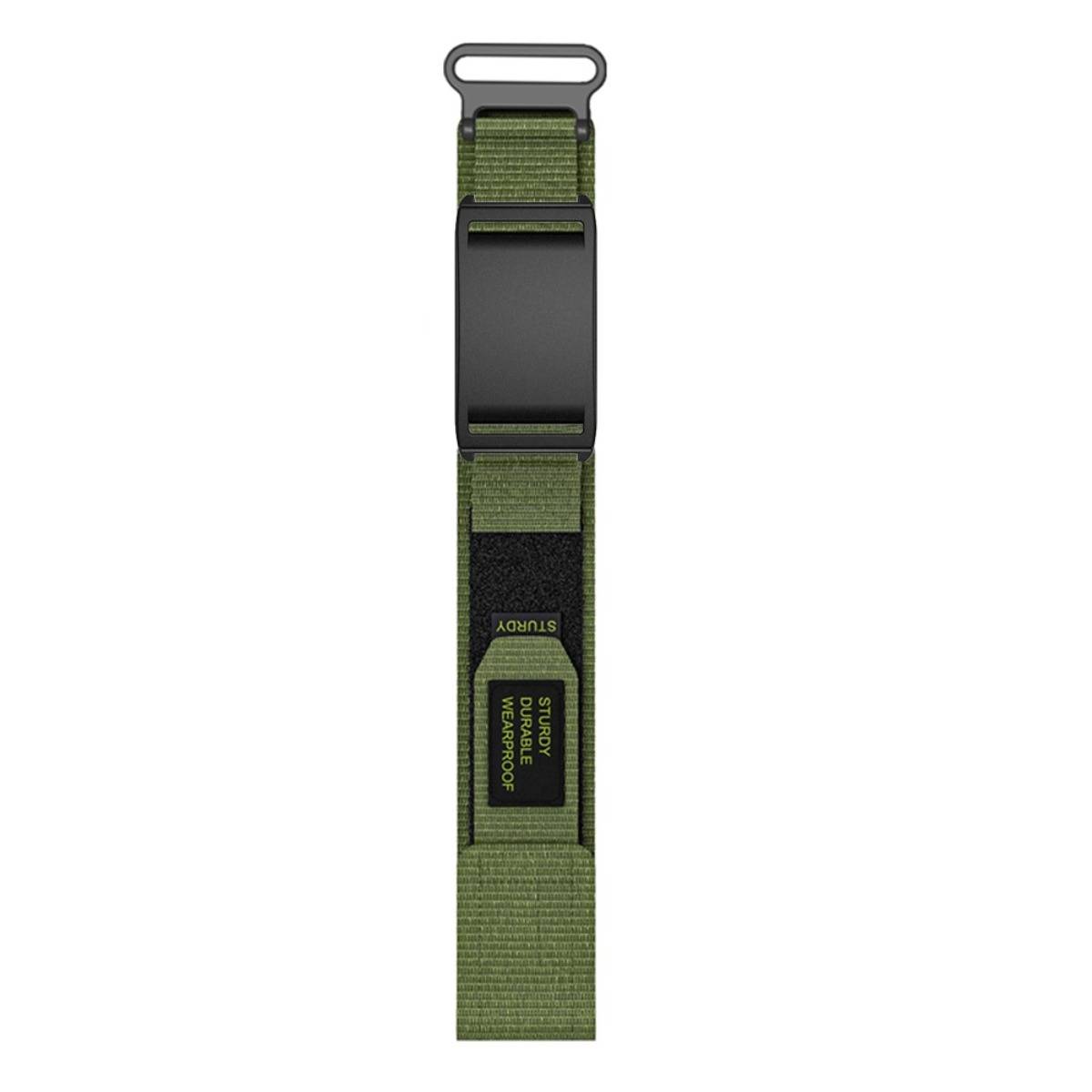 Nylon Ersatzband kompatibel mit Boneng, kompatibel mit Polar Loop Armband – Klettverschluss Outdoor 21cm x 3cm Green