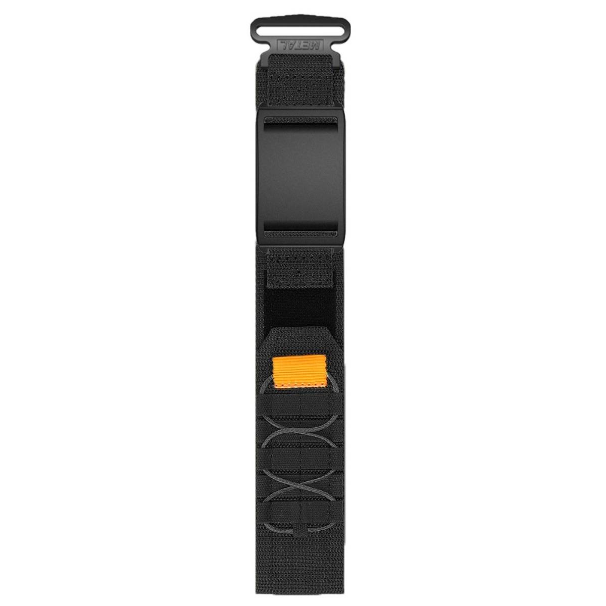 Schwarzes Nylon-Ersatzarmband kompatibel mit Polar Loop Fitnessband - Bequemer, hochwertiger Sitz