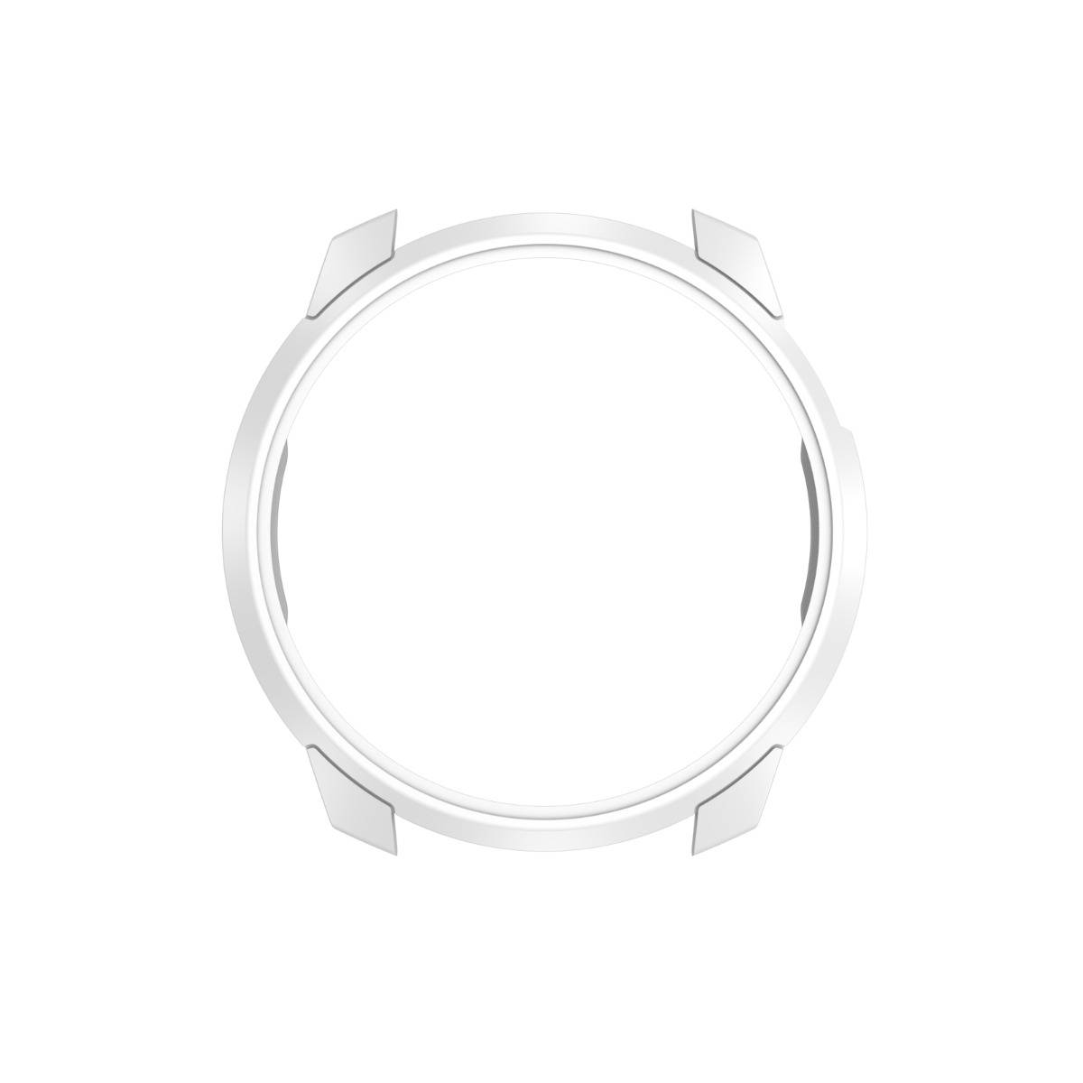 Schutzhülle kompatibel mit COROS Pace 4 – PC Half-Cover Uhrengehäuse, Anti-Kollisions Zifferblattschutz White