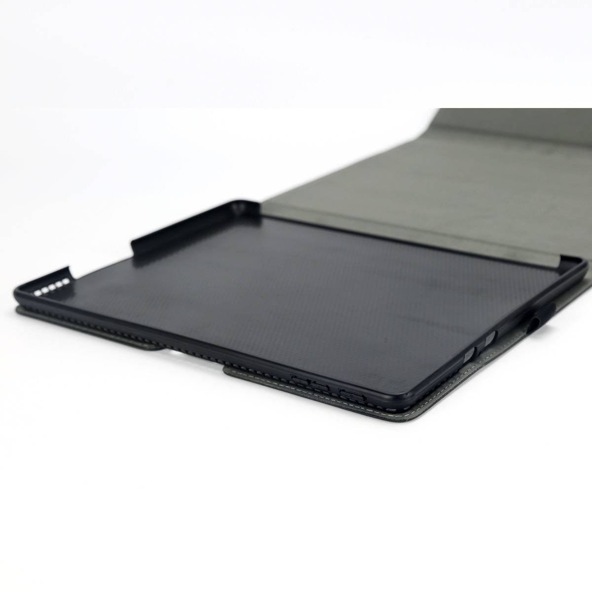 Lammleder- und Mikrofaser-Stand-Folio-Hülle mit Power-Pouch für Surface Pro 10, kompatibel mit Microsoft Surface Pro 10 (TPU Softshell)