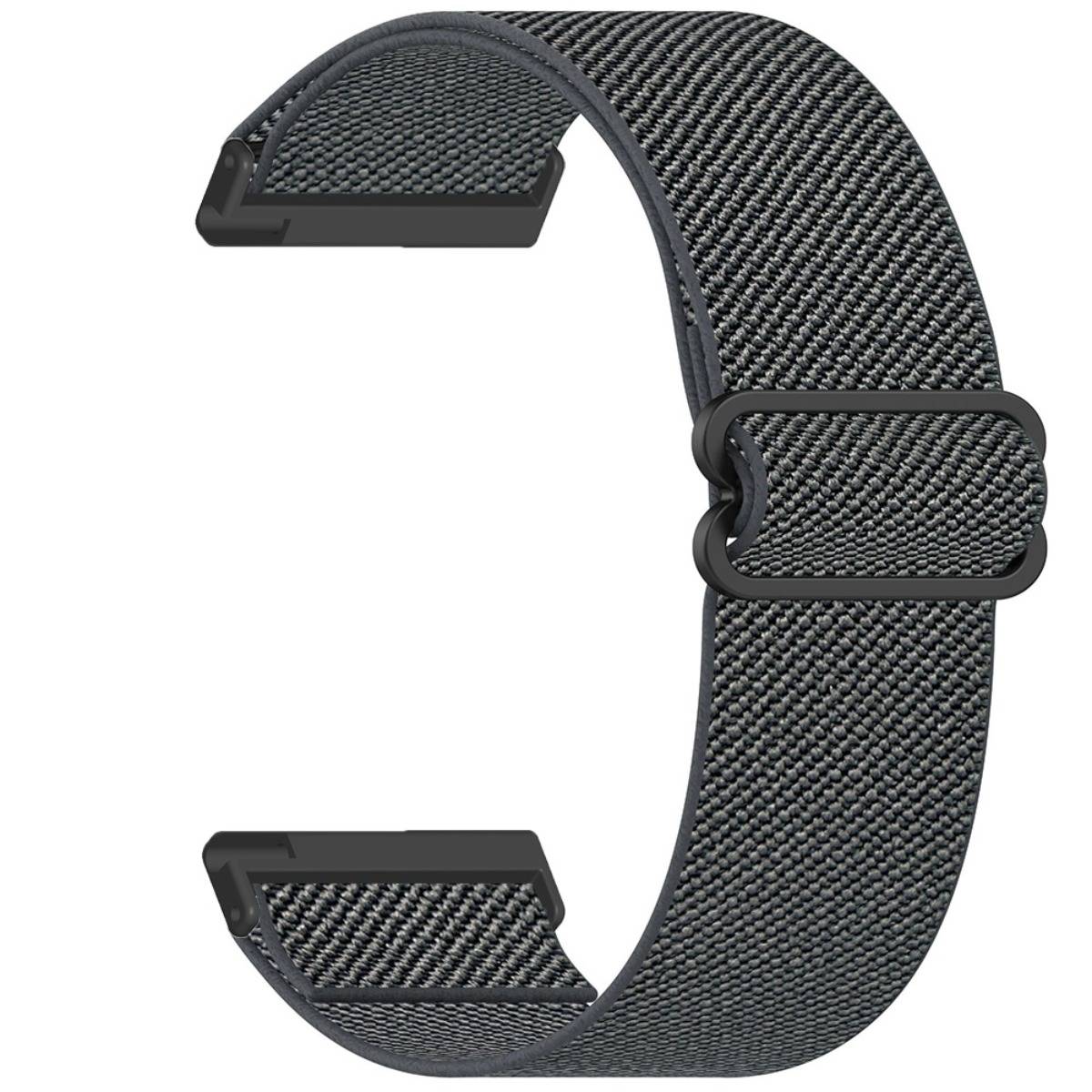 Elastisches Nylon-Uhrenarmband kompatibel mit Coros Nomad und Apex 4, Leopardenmuster Ersatzband mit Butterfly-Verschluss Gray