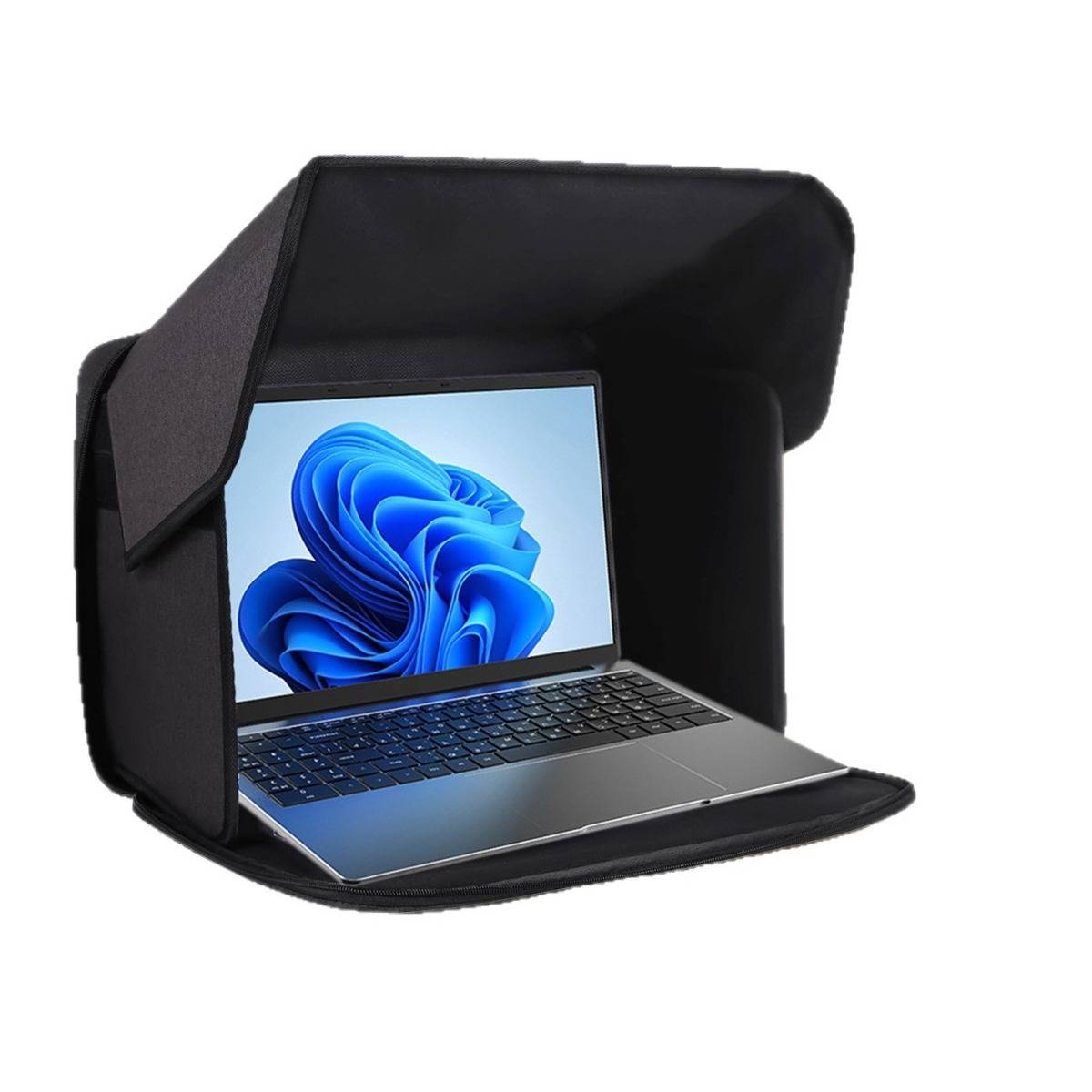 Faltbarer, portabler Laptop-Blickschutz & Sonnenschutz - 16-Zoll-Laptoptasche