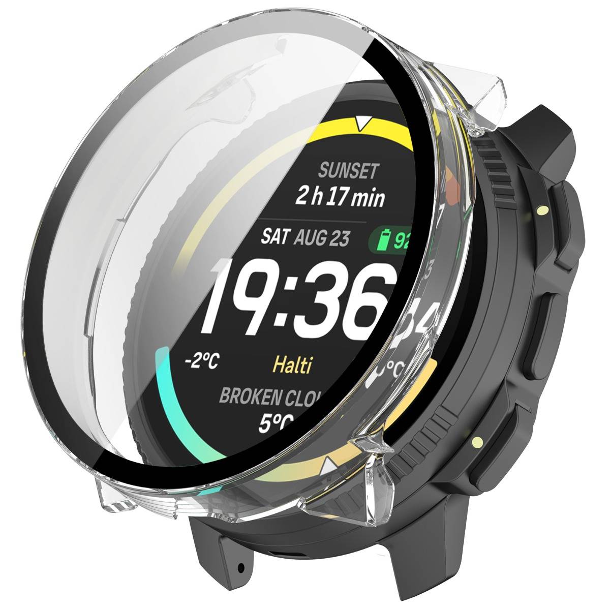 Schutzhülle kompatibel mit Suunto Vertical 2, PC-Hartglas Integrierte Hülle Transparent