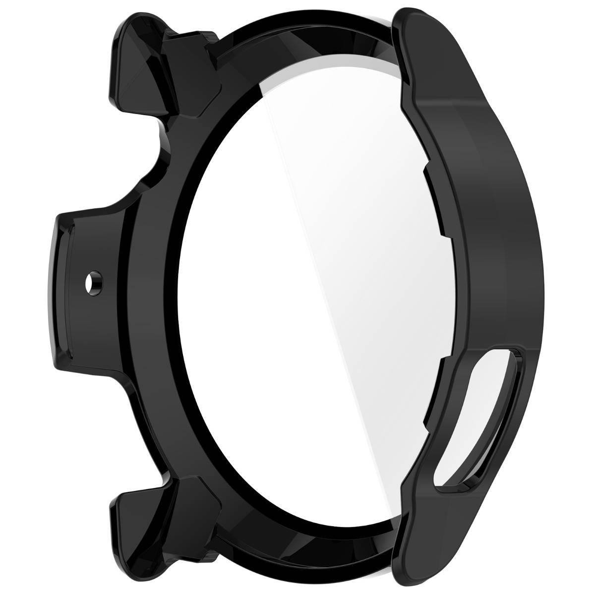 Schutzhülle mit gehärtetem Film kompatibel mit COROS PACE 4 - Rundumschutz Black